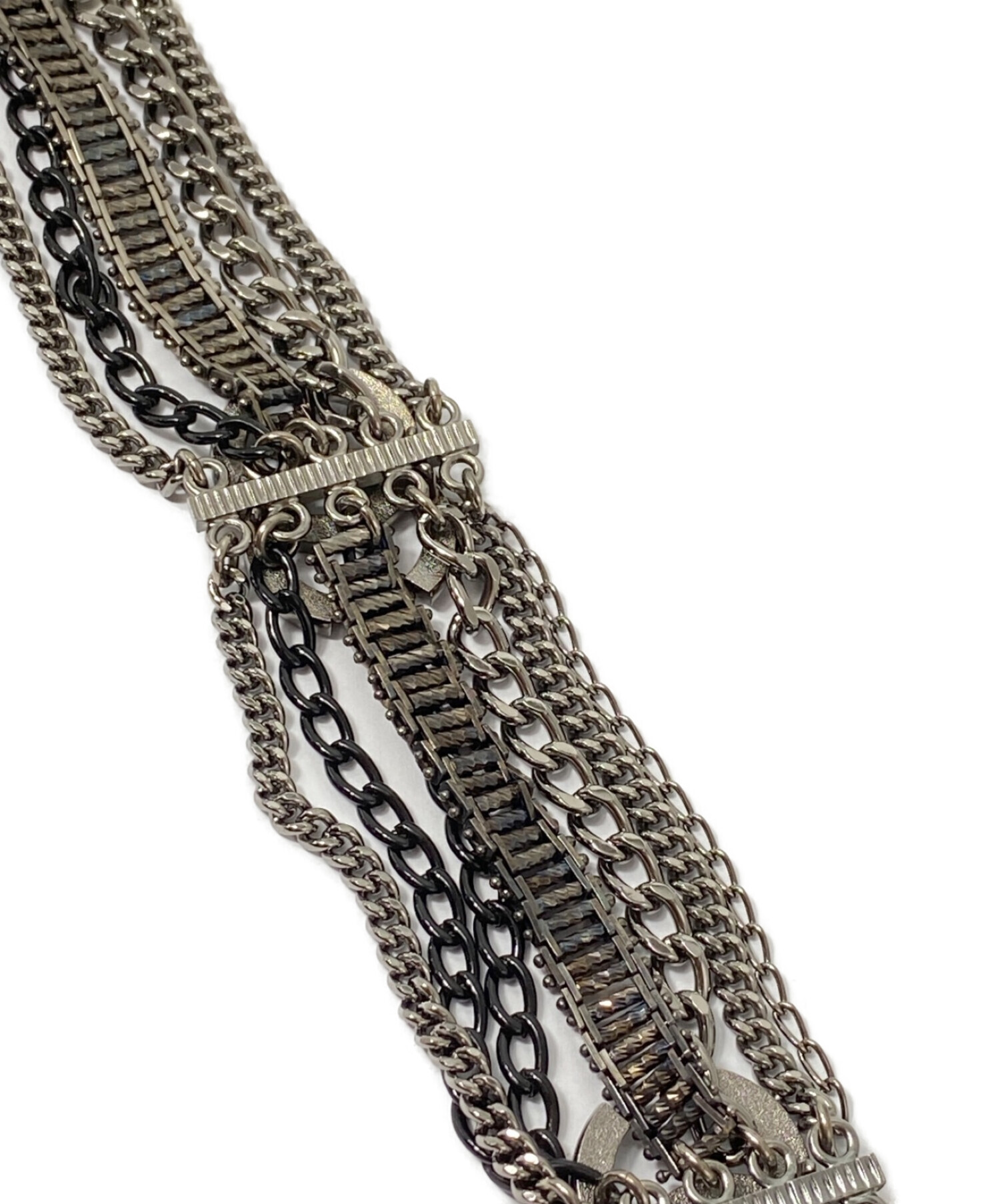 CHANEL　 チェーンベルト ブラック✕シルバー　ココマ―ク　ヴィンテ―ジ CHANEL チェーンベルト ブラック✕シルバー ココマ―ク ヴィンテ―ジ