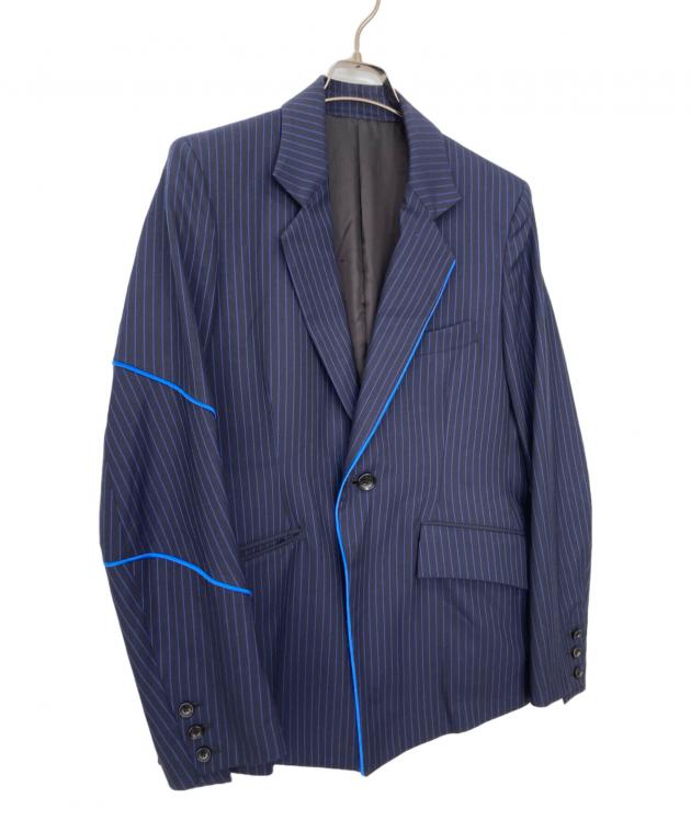 Sulvam パイピングジャケット 中古・古着通販】sulvam (サルバム) パイピングストライプテーラード