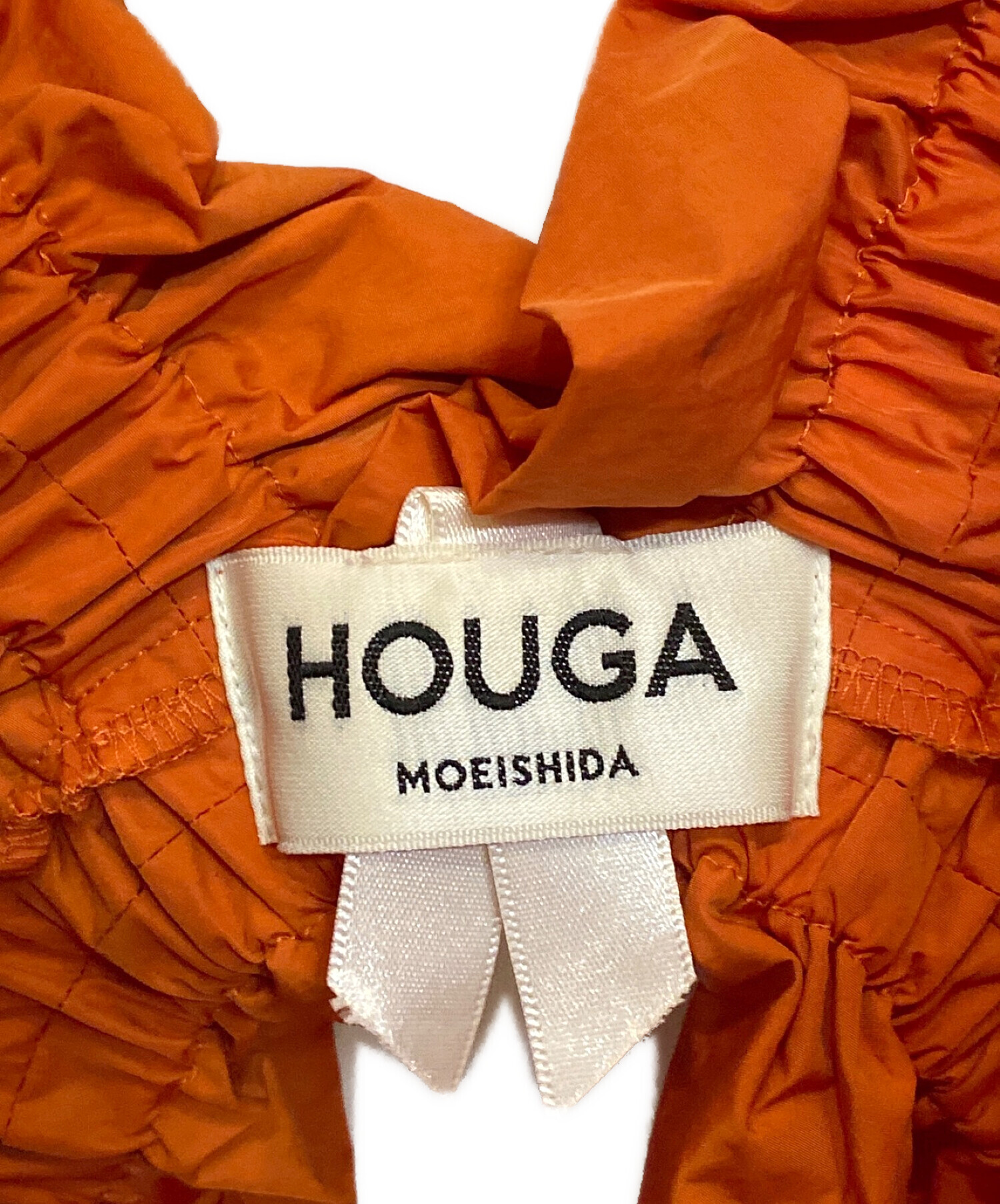 中古・古着通販】HOUGA (ホウガ) kiki frill vest オレンジ