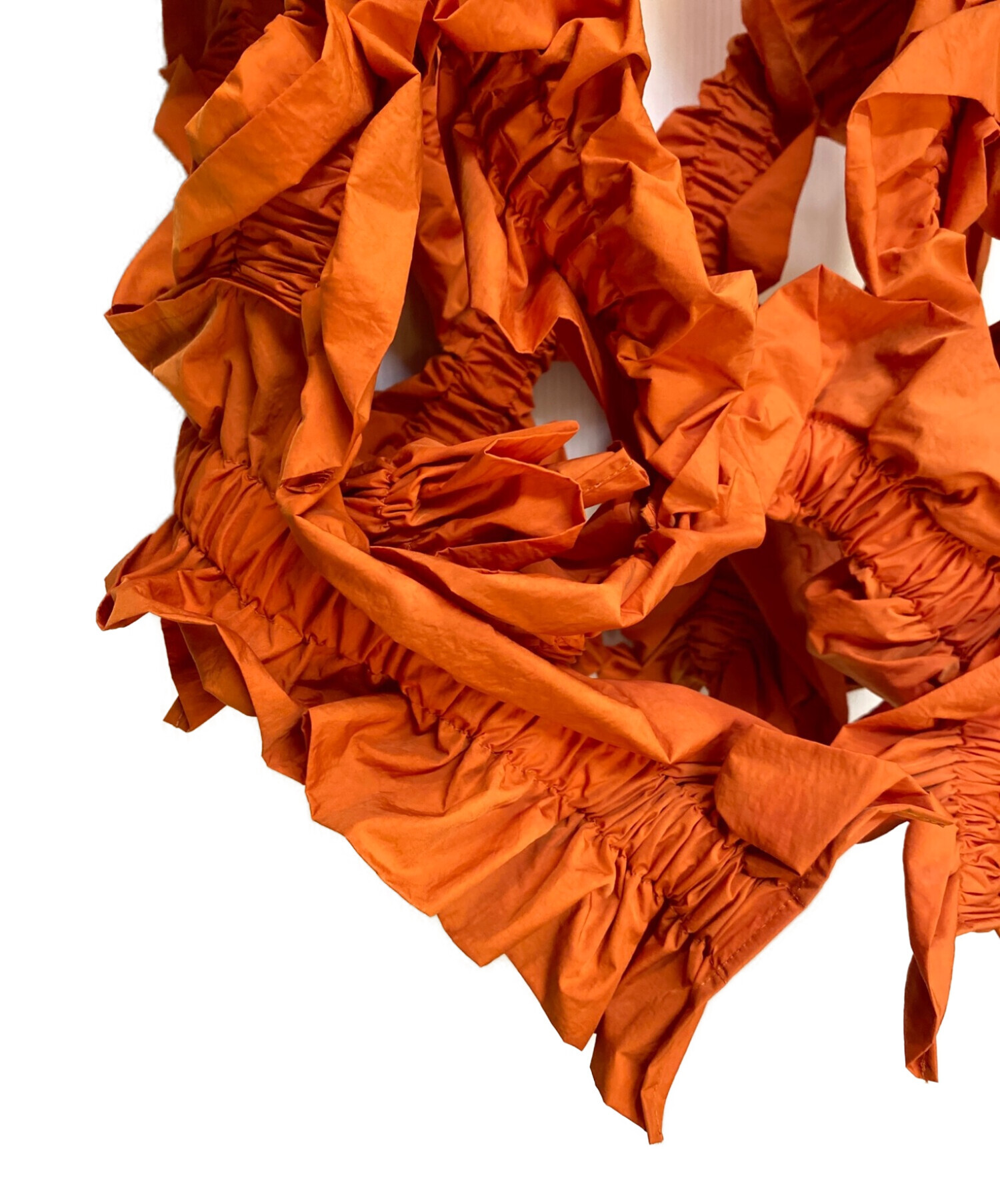 HOUGA kiki frill dress orange ホウガ HOUGA/ kiki frill dress | 世界のかわいいものcikolataSHOP