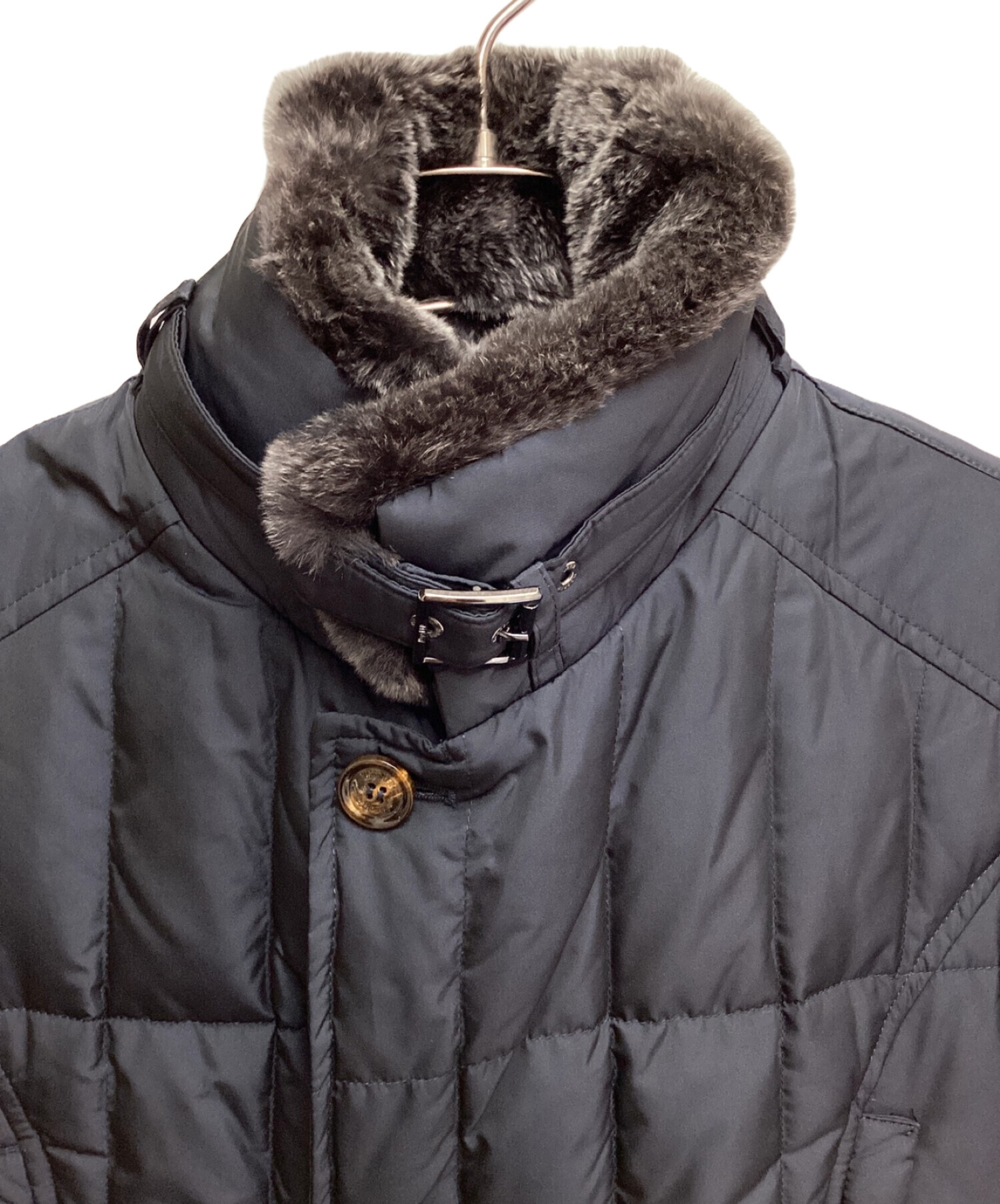 中古・古着通販】MOORER (ムーレー) SIRO-L ダウンジャケット ネイビー