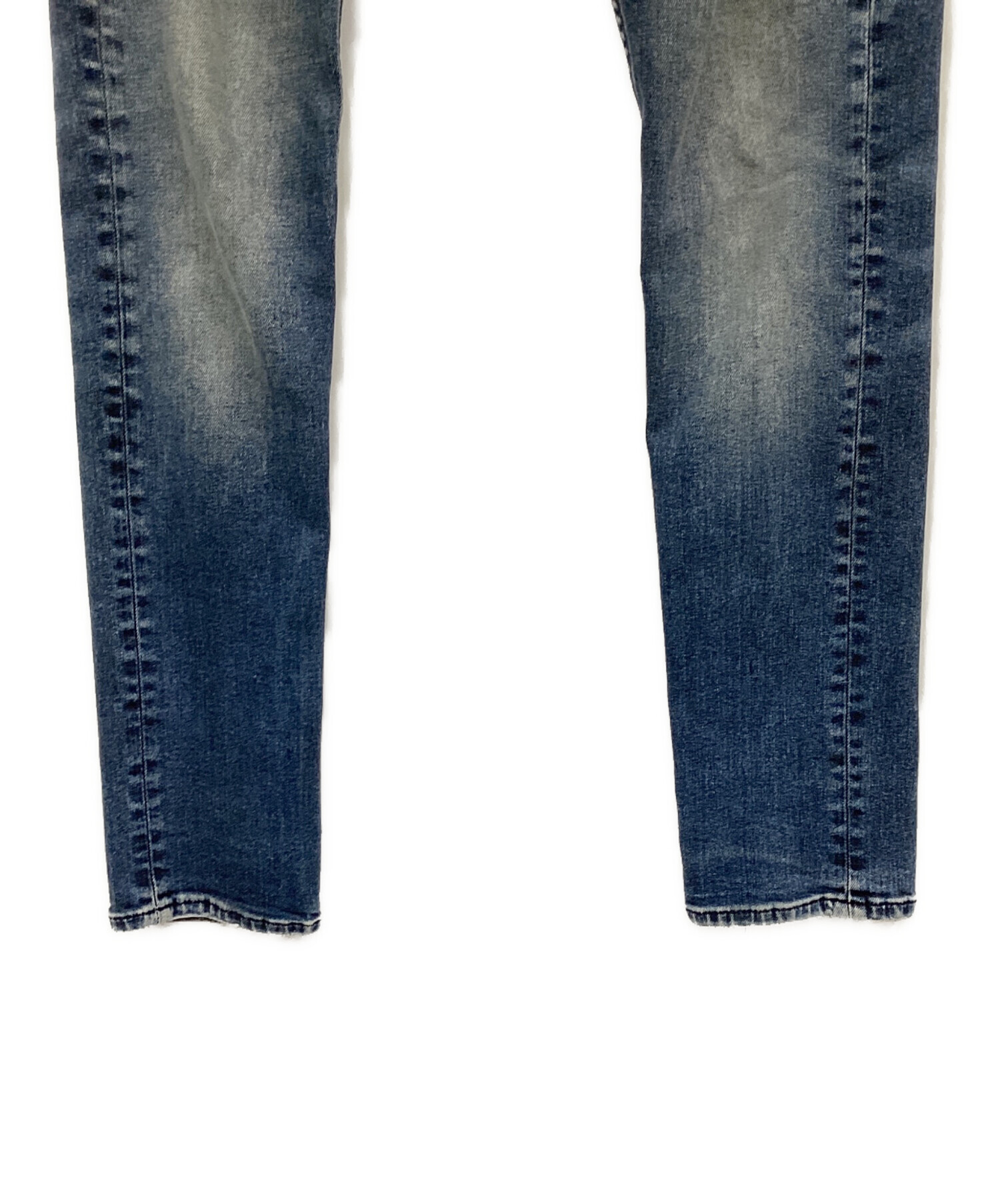 デンハムDENHAM スキニーフィット　デニム ブルー 中古・古着通販】Denham (デンハム) スキニーデニムパンツ ブルー