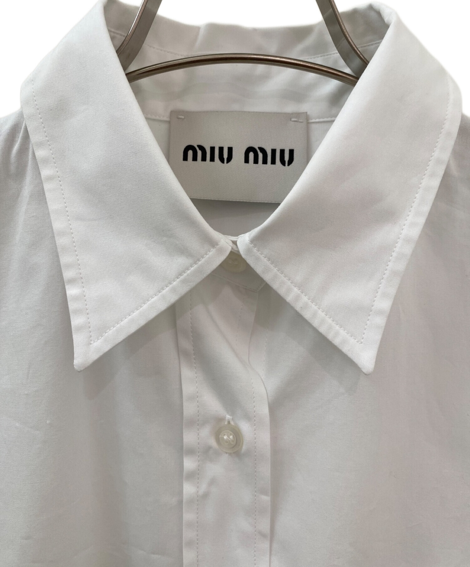 中古・古着通販】MIU MIU (ミュウミュウ) コットンポプリン ロゴパッチ