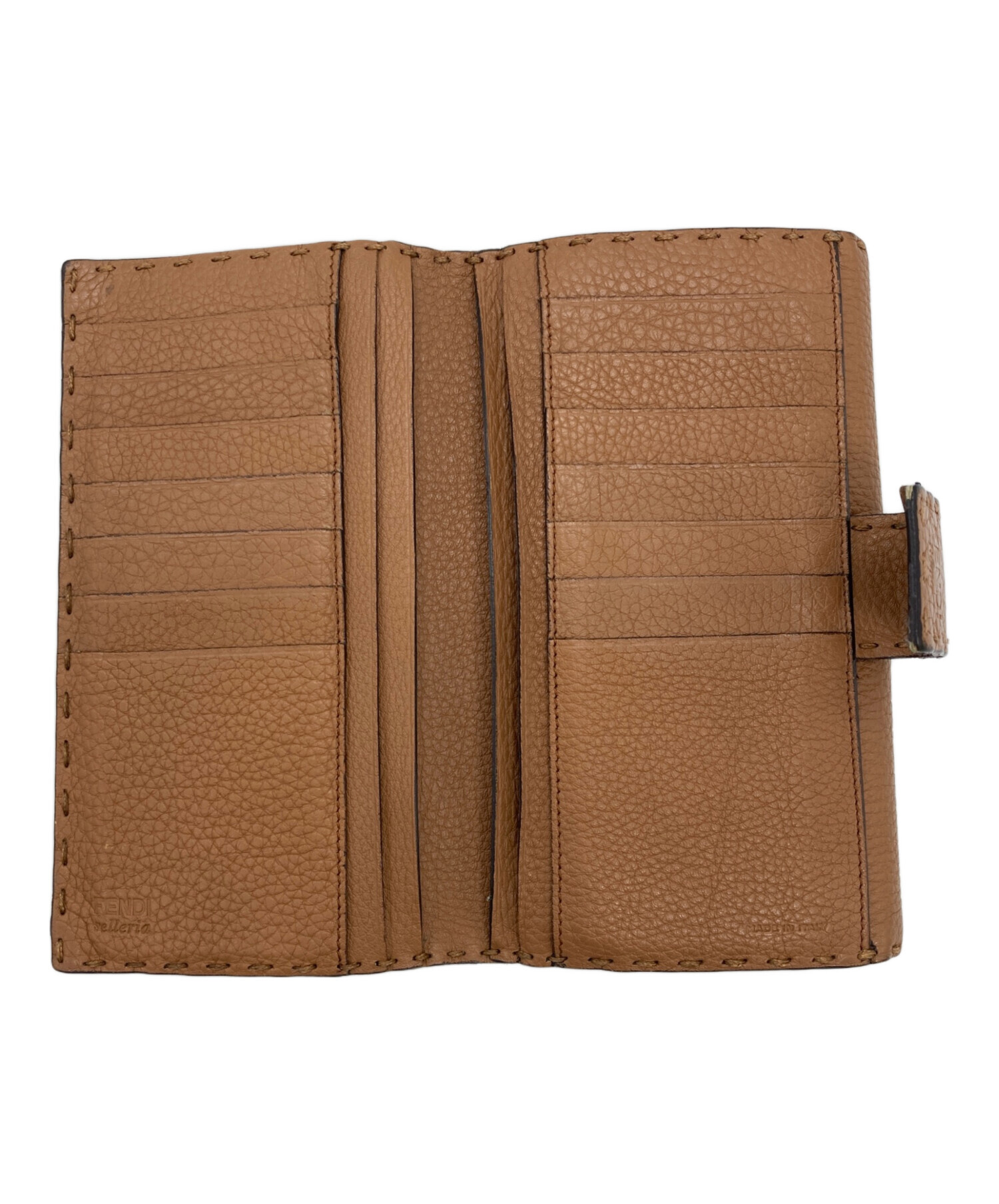 中古・古着通販】FENDI (フェンディ) ピーカブー 2つ折り財布 ブラウン 