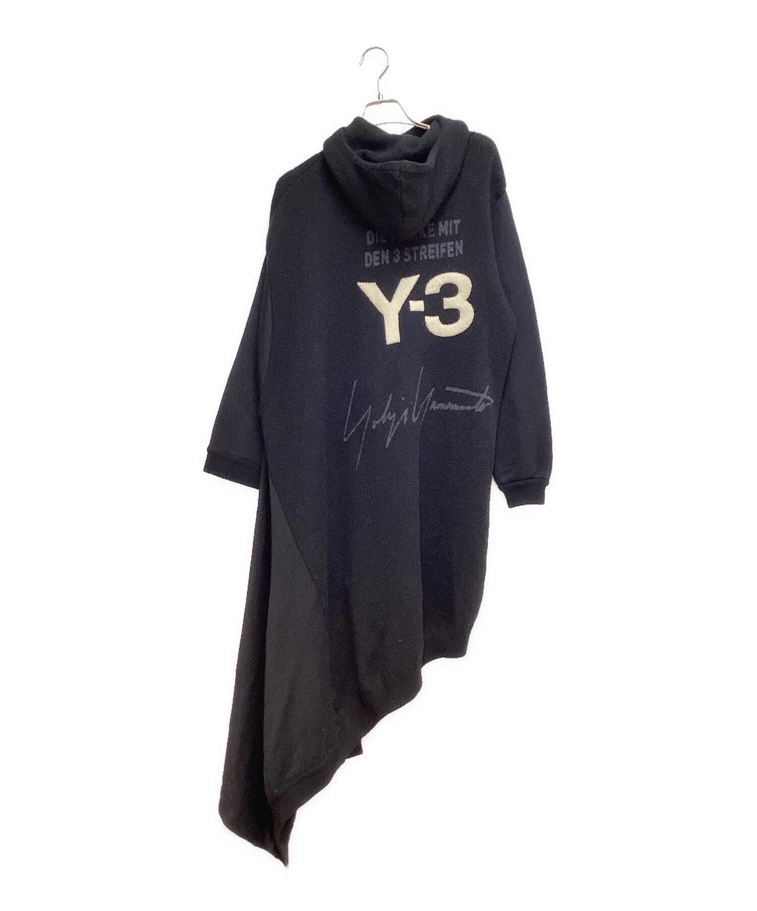中古・古着通販】Y-3 (ワイスリー) アシンメトリーロングパーカー 