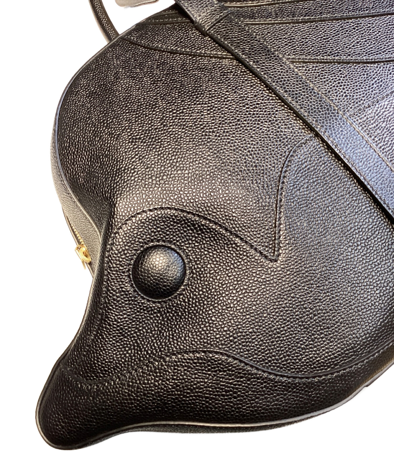 THOM BROWNE トムブラウン ショルダーバッグ  黒 【古着】【中古】【送料無料】 THOM BROWNE（トム ブラウン） ショルダーバッグ クロスボディバッグ