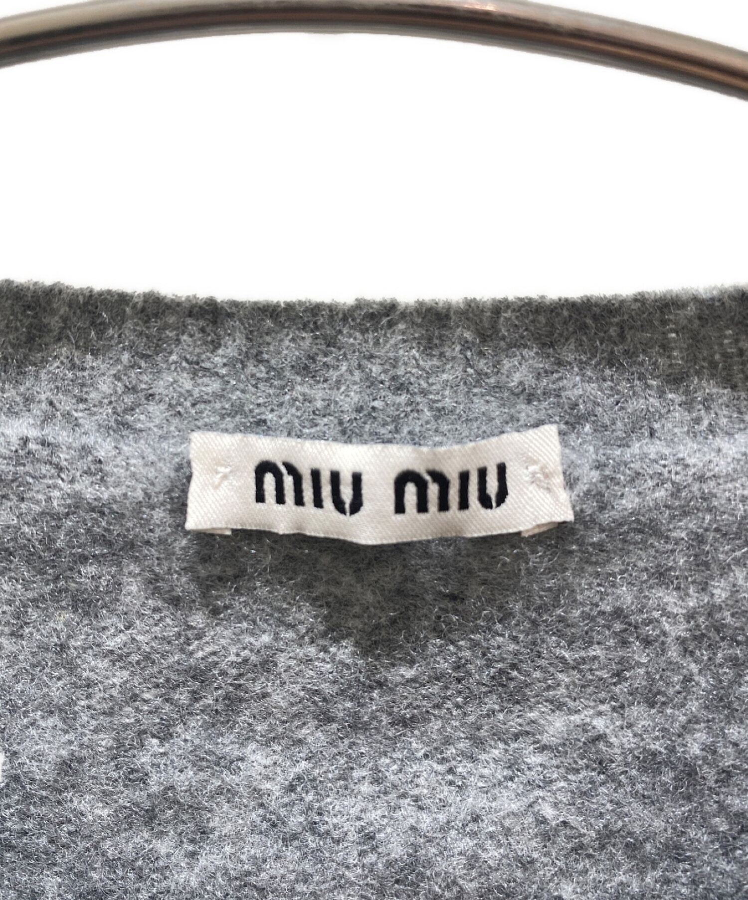 ミュウミュウ MIU MIU MIU MIU ロゴ DNA972 13WS ニット MiuMiu☆Wool  