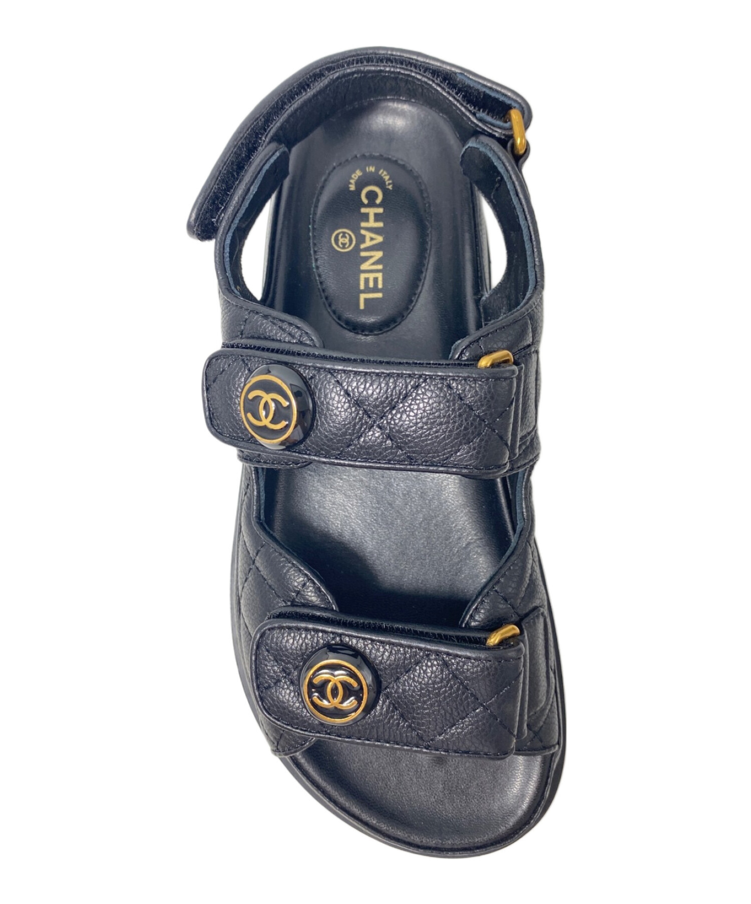中古・古着通販】CHANEL (シャネル) マトラッセ レザー サンダル 