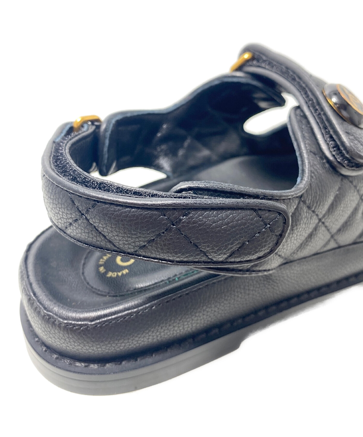 中古・古着通販】CHANEL (シャネル) マトラッセ レザー サンダル 