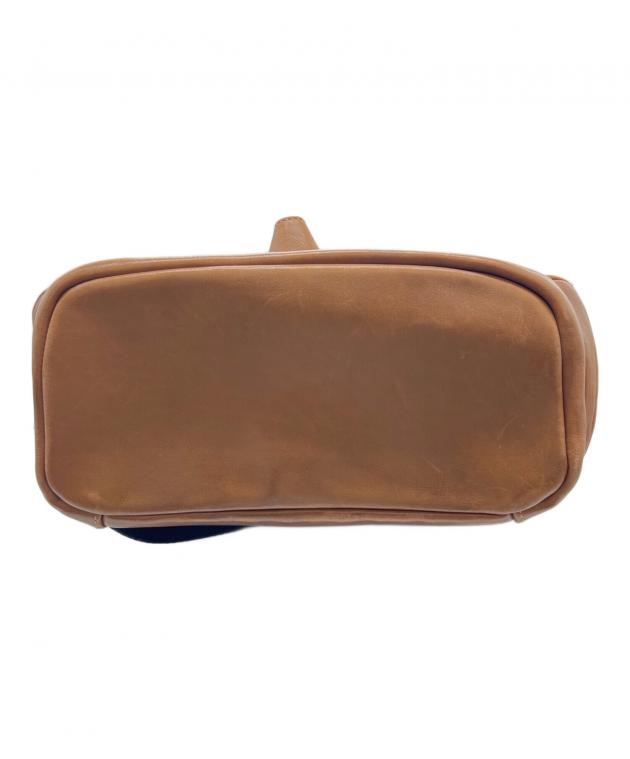 中古・古着通販】COACH (コーチ) レザーバックパック ブラウン