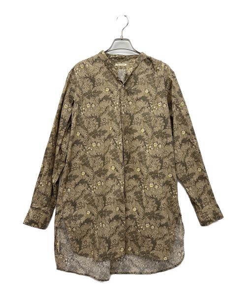 最終値下げユーゲン heugn シャツ　サイズ3 中古・古着通販】HEUGN (ユーゲン) 総柄シャツ カーキ サイズ:3