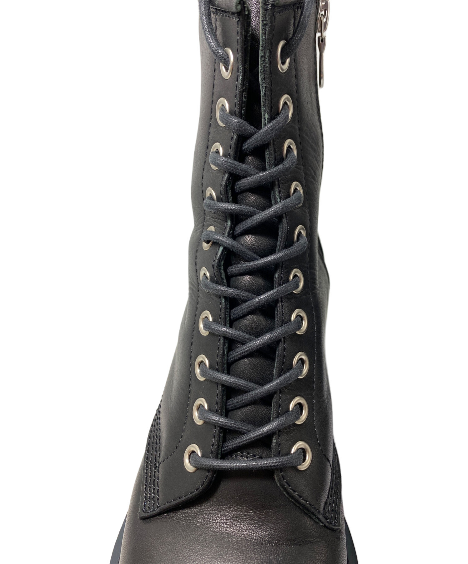 中古・古着通販】LIMI feu (リミフゥ) レースアップインヒールブーツ