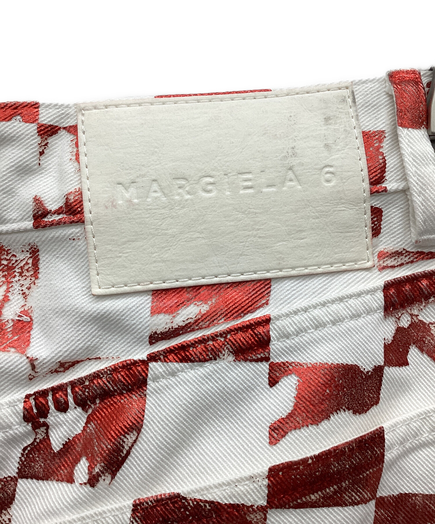 MM6 / ボトム/40/コットン/RED/総柄/S62LB0075 中古・古着通販】MM6 Maison Margiela (エムエムシックス メゾン