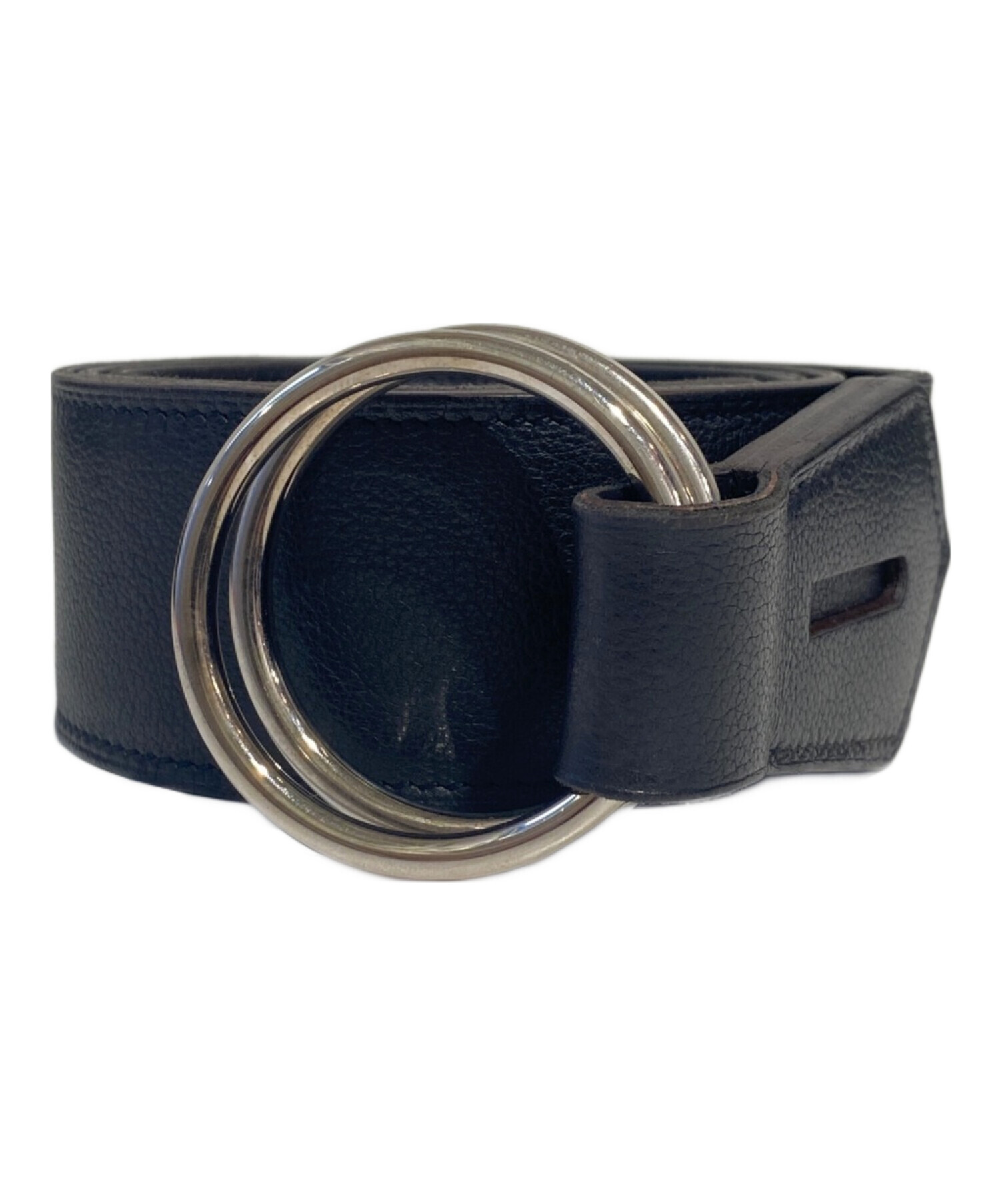 中古・古着通販】HERMES (エルメス) リングバックルレザーベルト