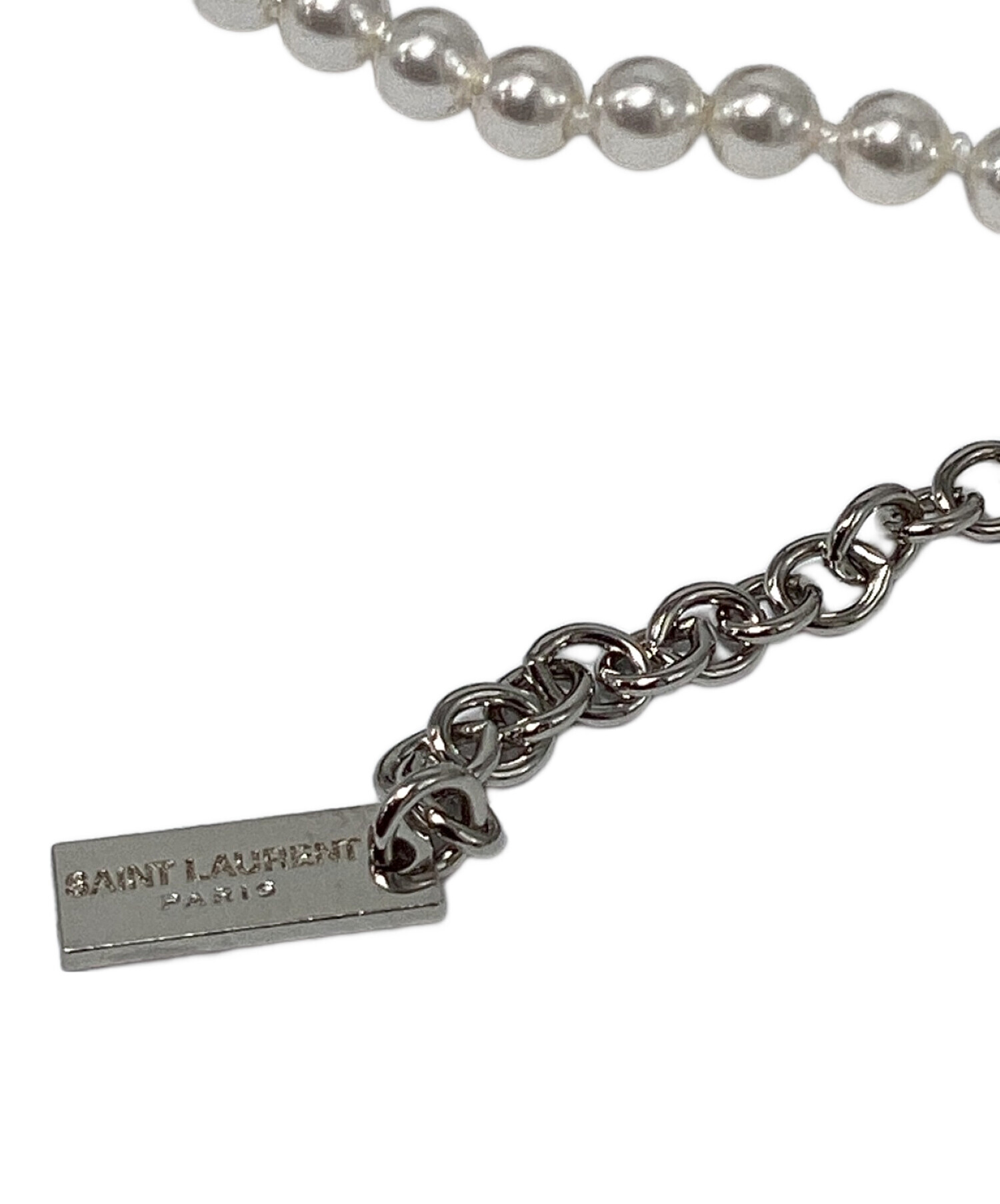 中古・古着通販】SAINT LAURENT (サンローラン) パールネックレス 