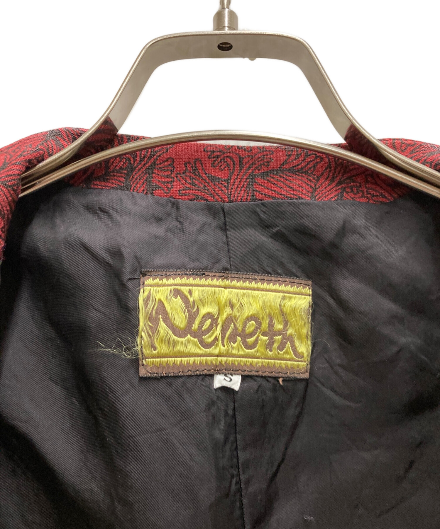 クリストファーネメス nemeth ベスト 中古・古着通販】NEMETH (ネメス) ロープ柄リネンベスト レッド サイズ