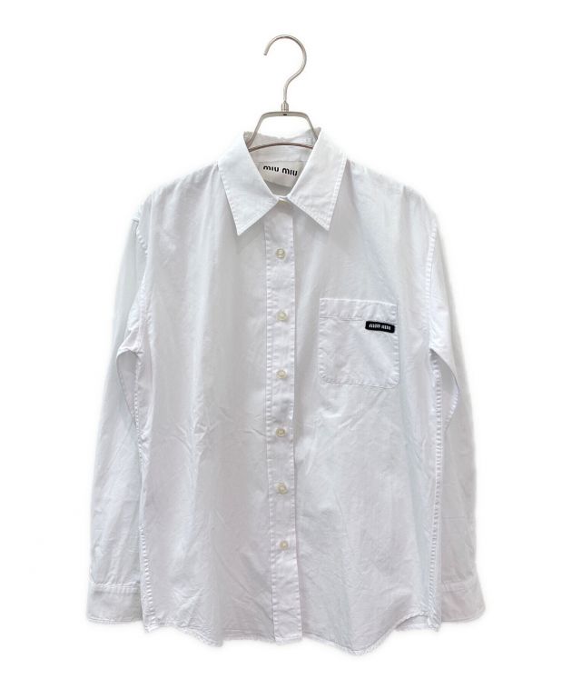 中古・古着通販】MIU MIU (ミュウミュウ) ロゴパッチ長袖シャツ