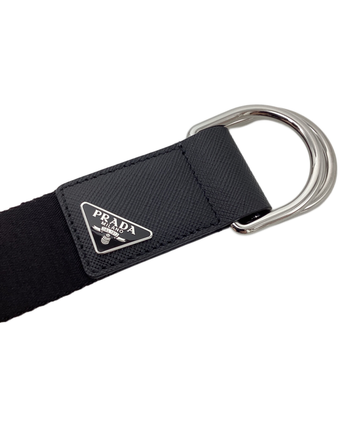 中古・古着通販】PRADA (プラダ) ウーブン Re-Nylon ベルト ブラック