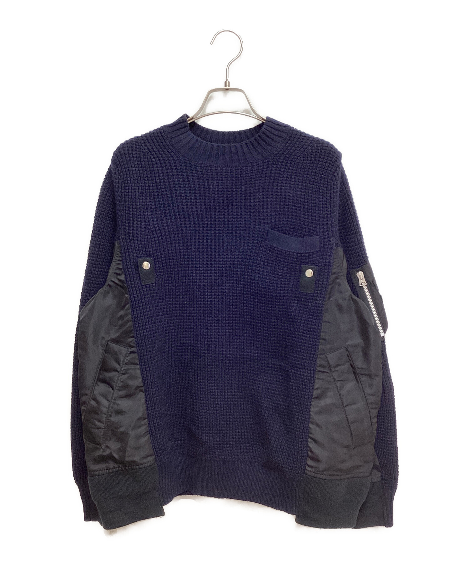 サカイ sacai MA-1 x Wool Knit Pullover セーター サカイ sacai MA-1 x Wool Knit Pullover セーター SACAI: Men's S
