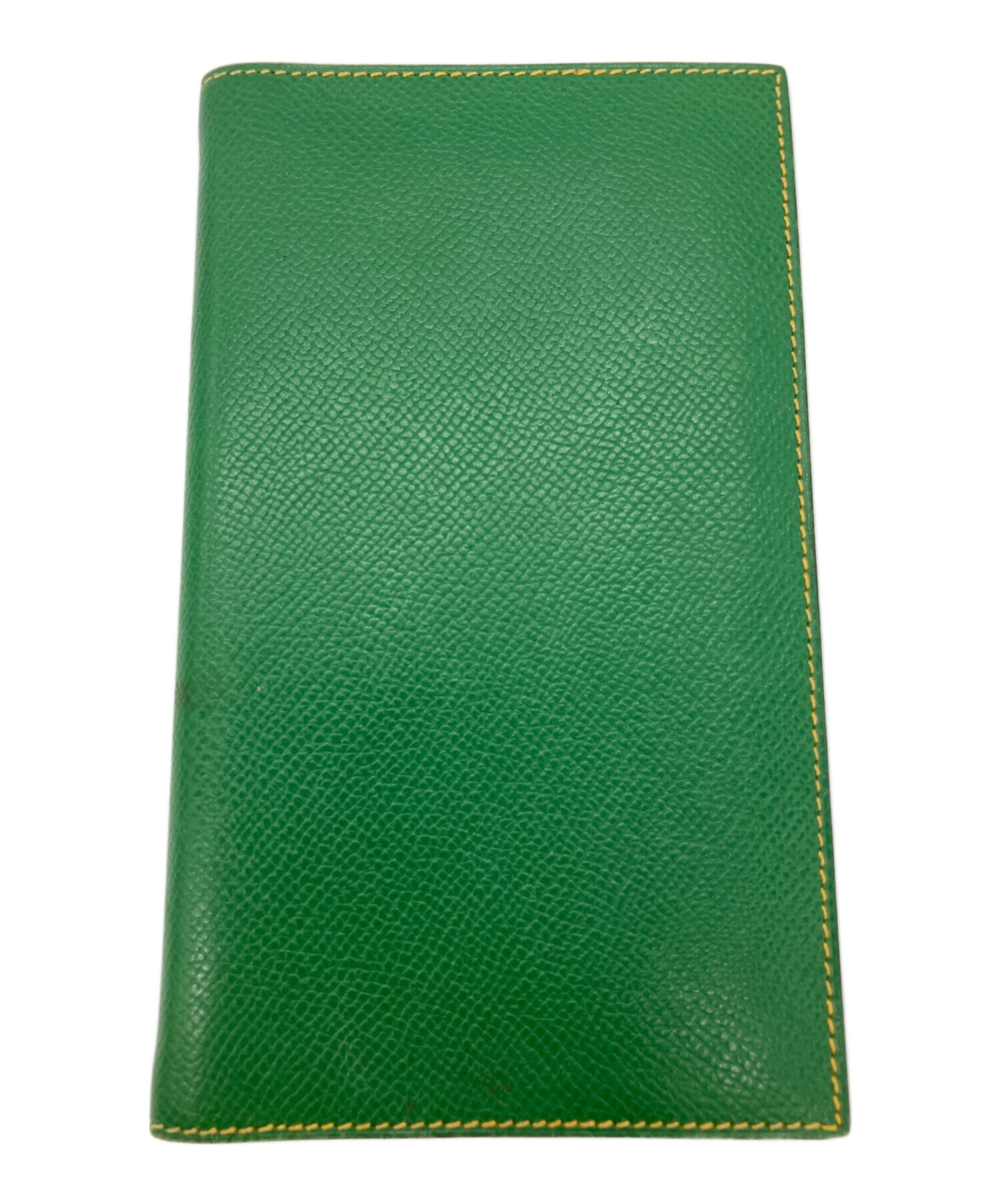 【未使用】エルメス　メモ帳　カバー　レフィル　フルセット　グリーン 中古・古着通販】HERMES (エルメス) 手帳カバー グリーン×イエロー