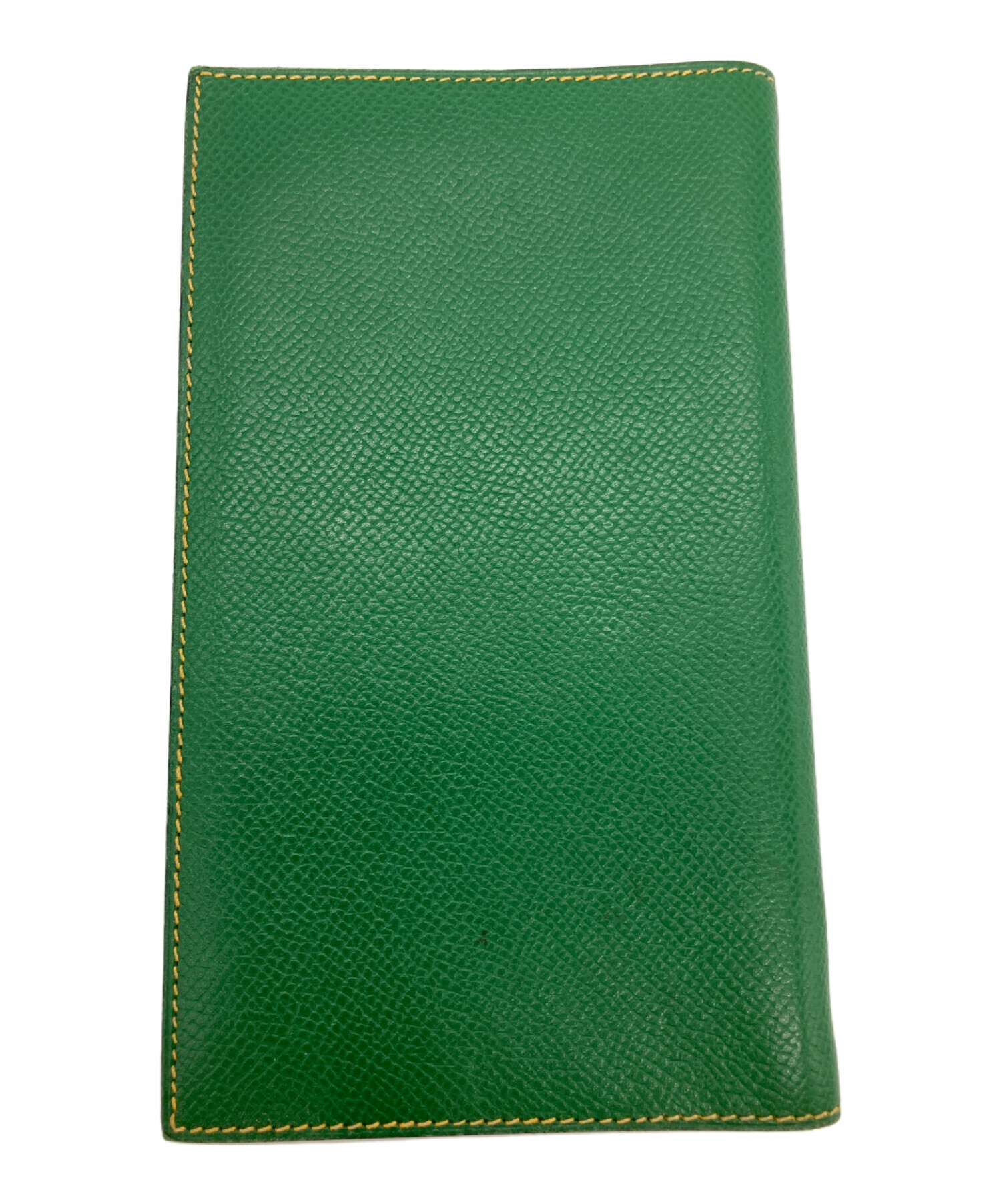 【未使用】エルメス　メモ帳　カバー　レフィル　フルセット　グリーン 中古・古着通販】HERMES (エルメス) 手帳カバー グリーン×イエロー