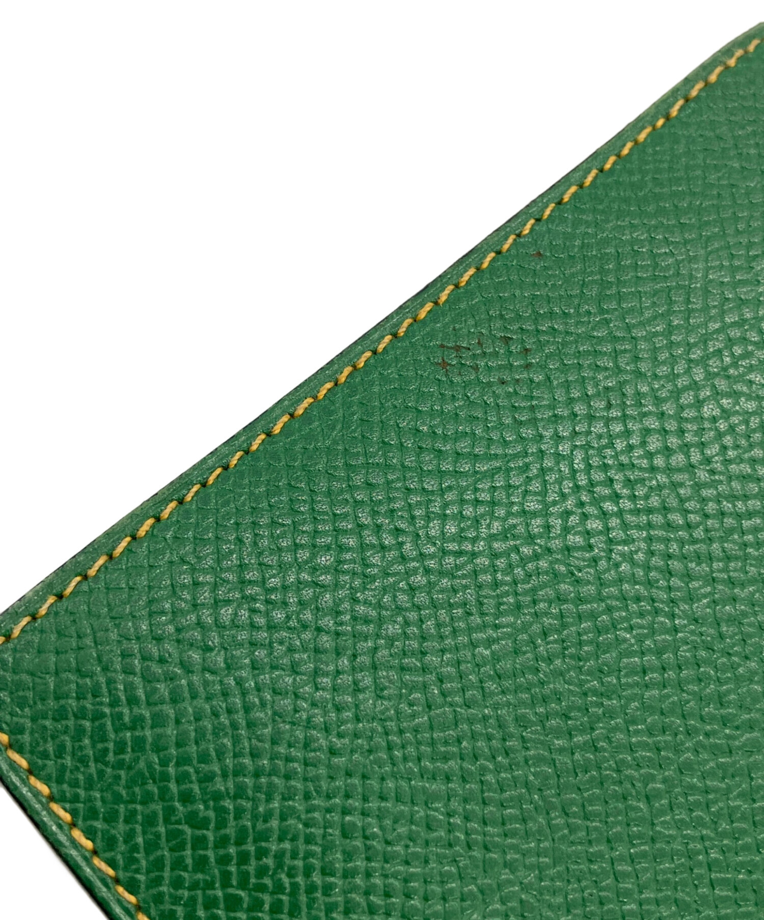 中古・古着通販】HERMES (エルメス) 手帳カバー グリーン×イエロー
