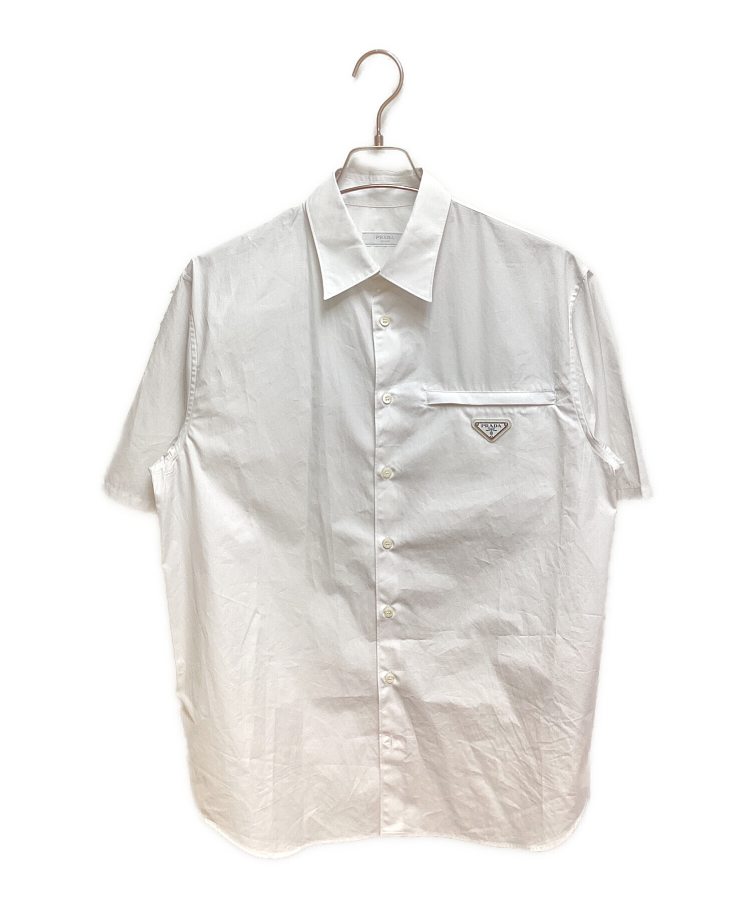 中古・古着通販】PRADA (プラダ) Plain Cotton Logo Luxury Shirts