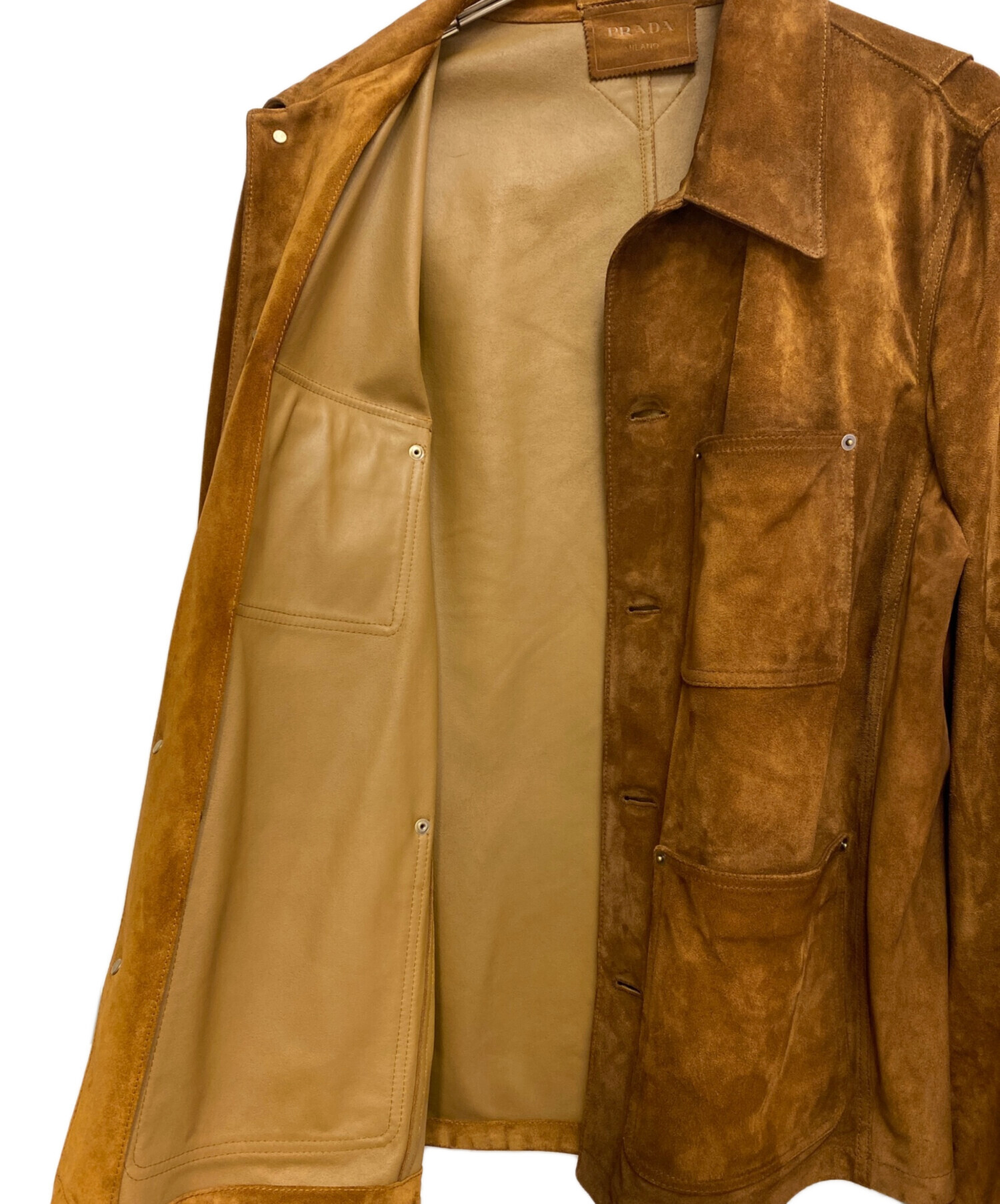 中古・古着通販】PRADA (プラダ) Suede leather jacket（スウェード 