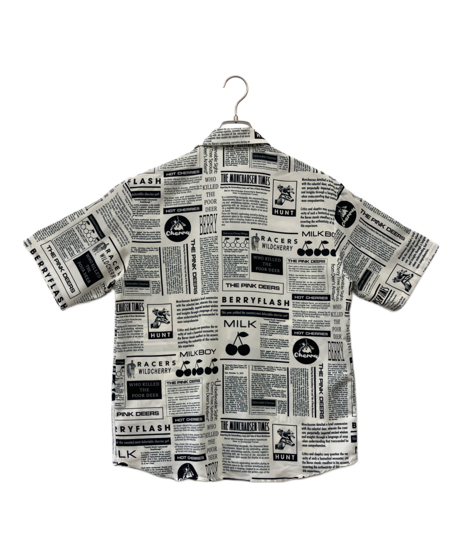 milkboy ミルクボーイ LOST STORY フルーツ リス シャツ 中古・古着通販】MILK BOY (ミルクボーイ) CHERRY TALES SHIRTS
