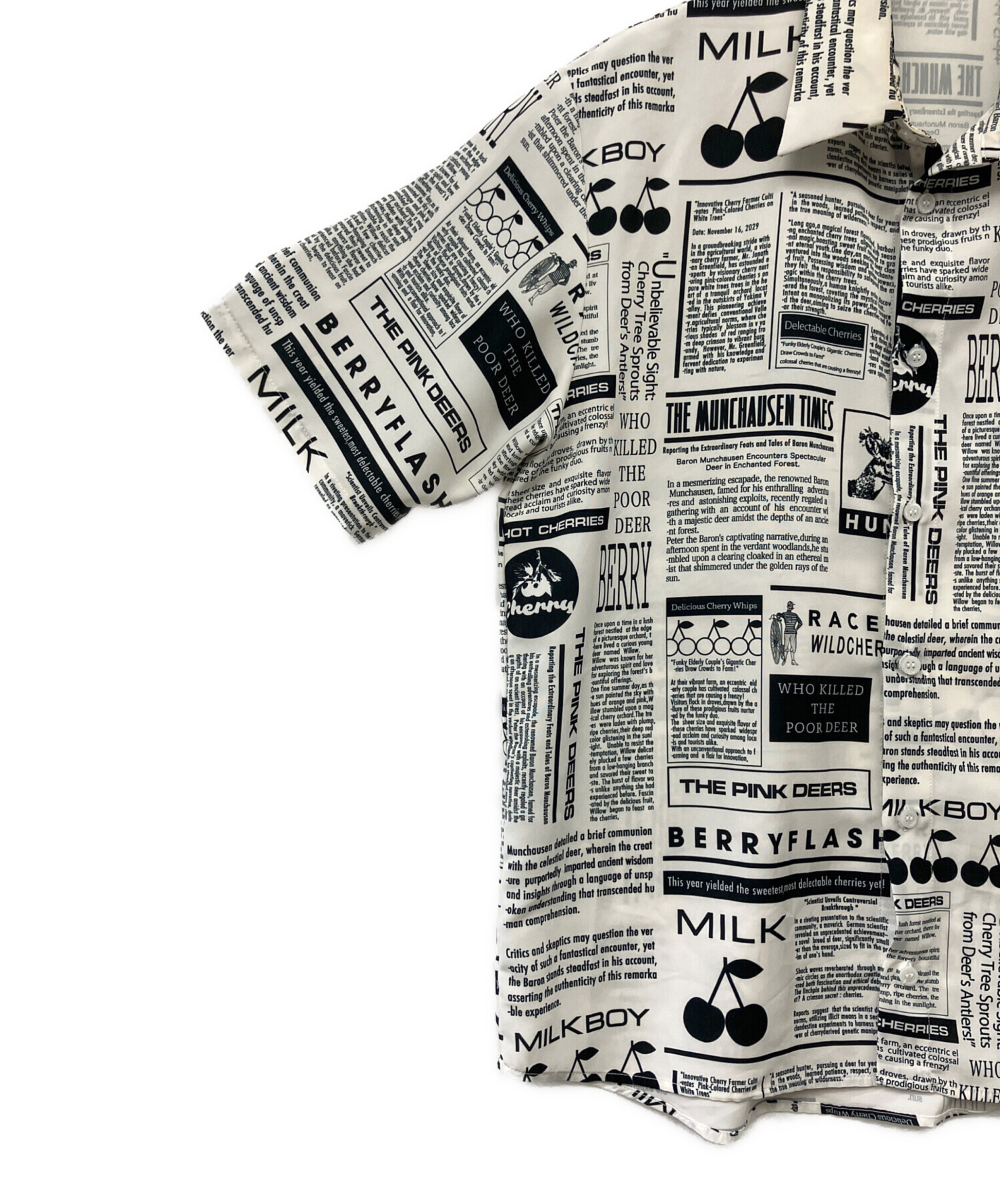 ミルクボーイ パレスシャツ ミルク MILKBOY（ミルクボーイ） シャツ ブラウス PALACE SHIRTS : ZOZOTOWN