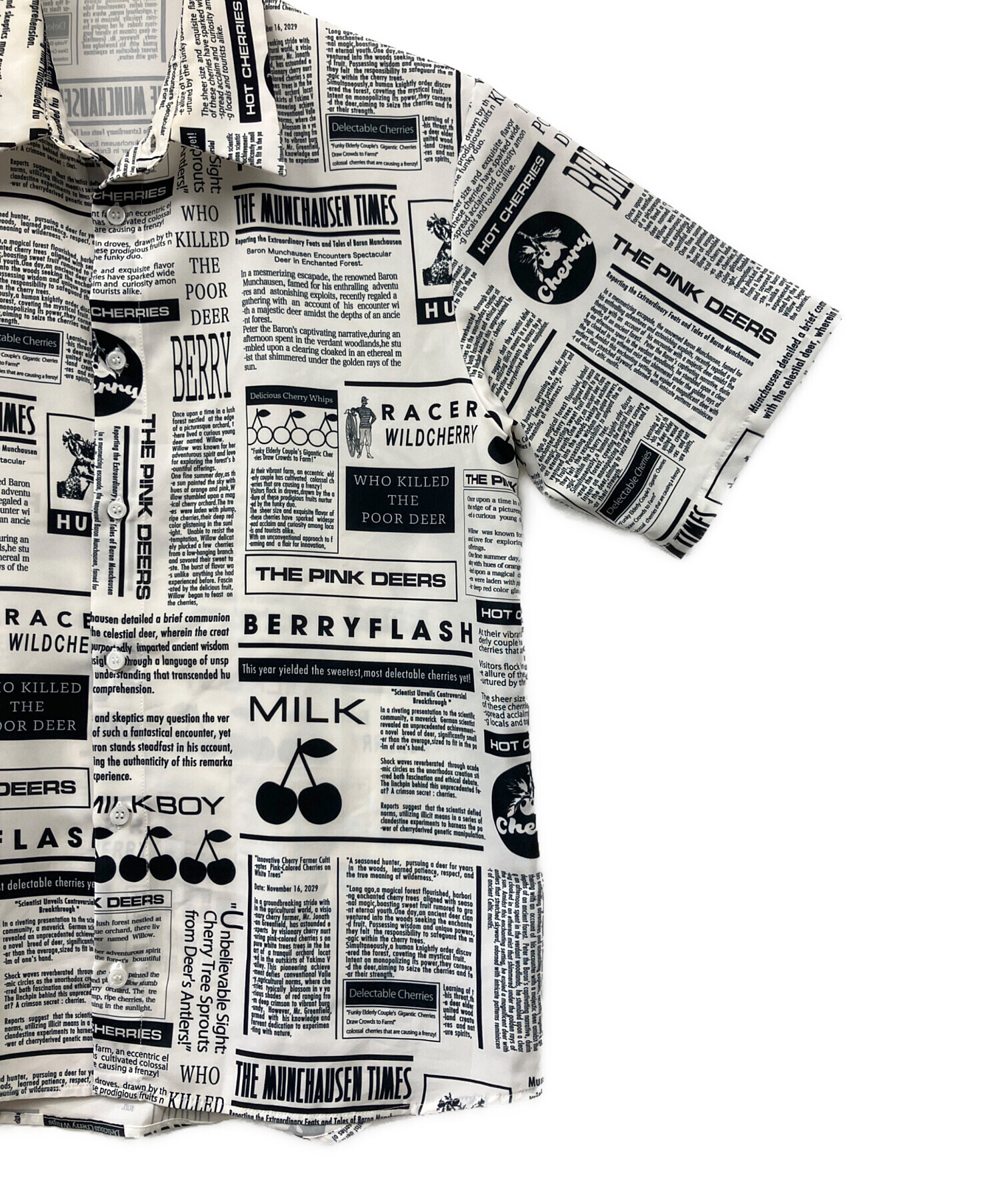 MILKBOYのタランチェリーシャツ 中古・古着通販】MILK BOY (ミルクボーイ) CHERRY TALES SHIRTS