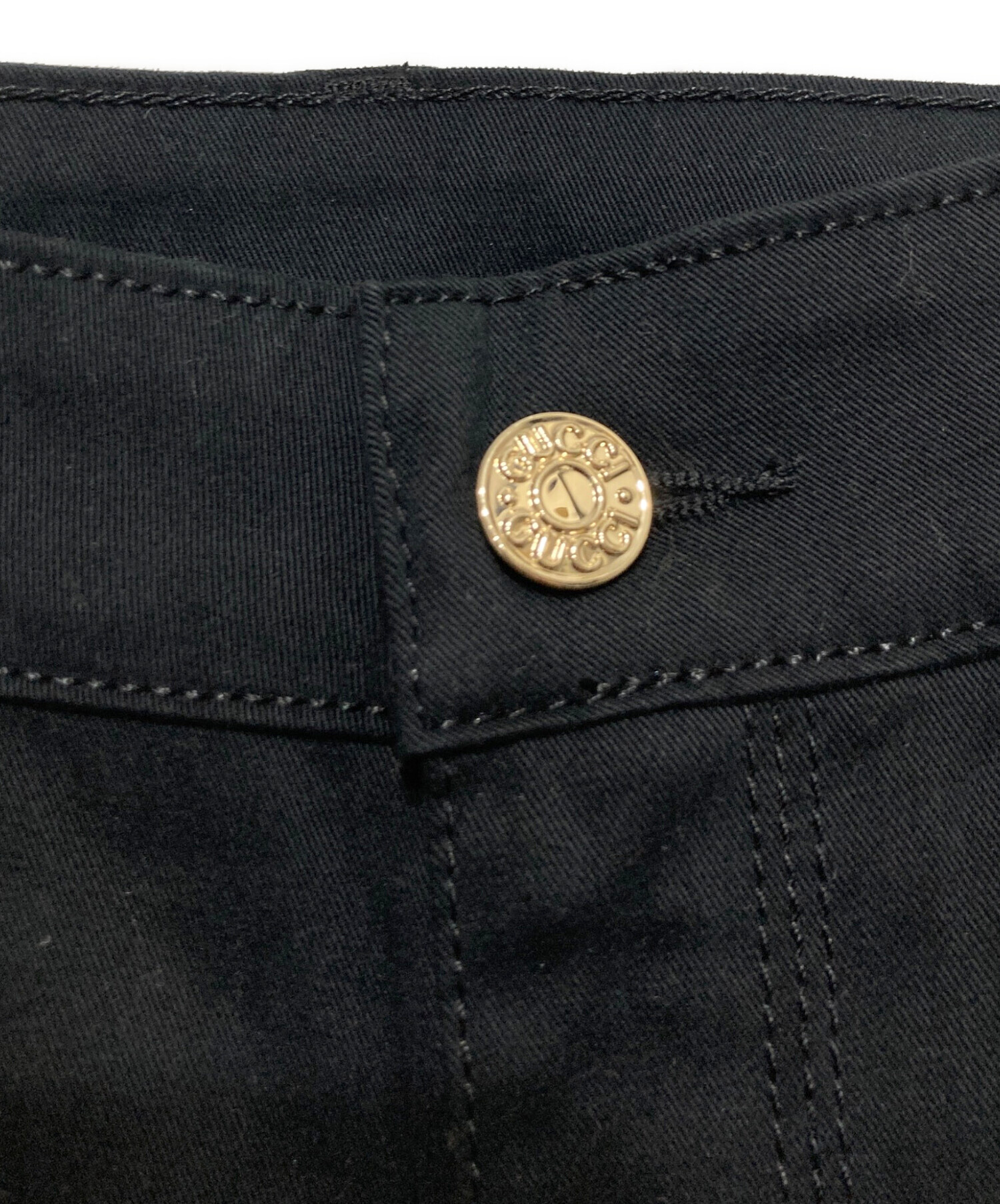 中古・古着通販】GUCCI (グッチ) ホースビットデザインパンツ ブラック