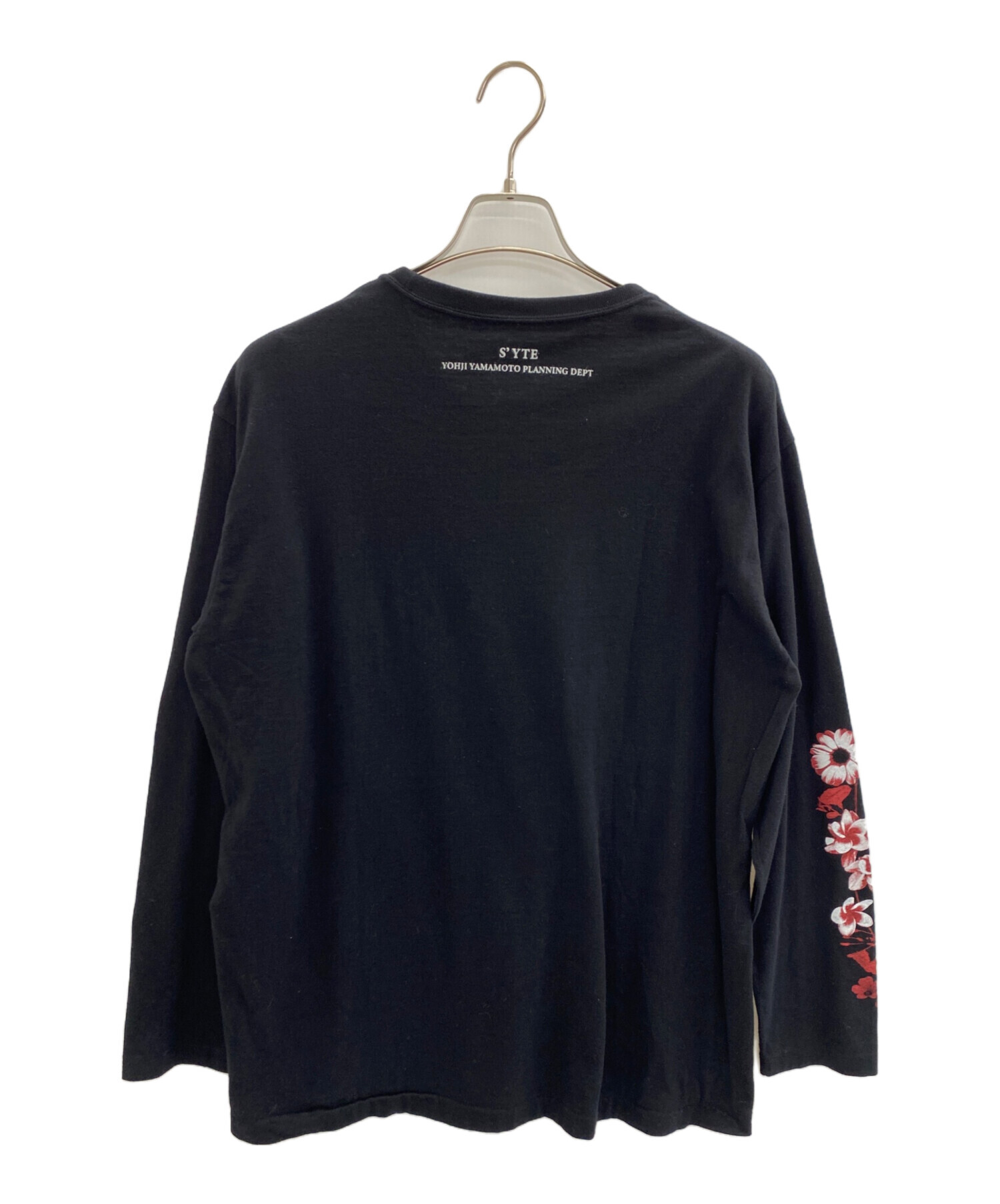 中古・古着通販】s'yte (サイト) プリントカットソー ブラック サイズ