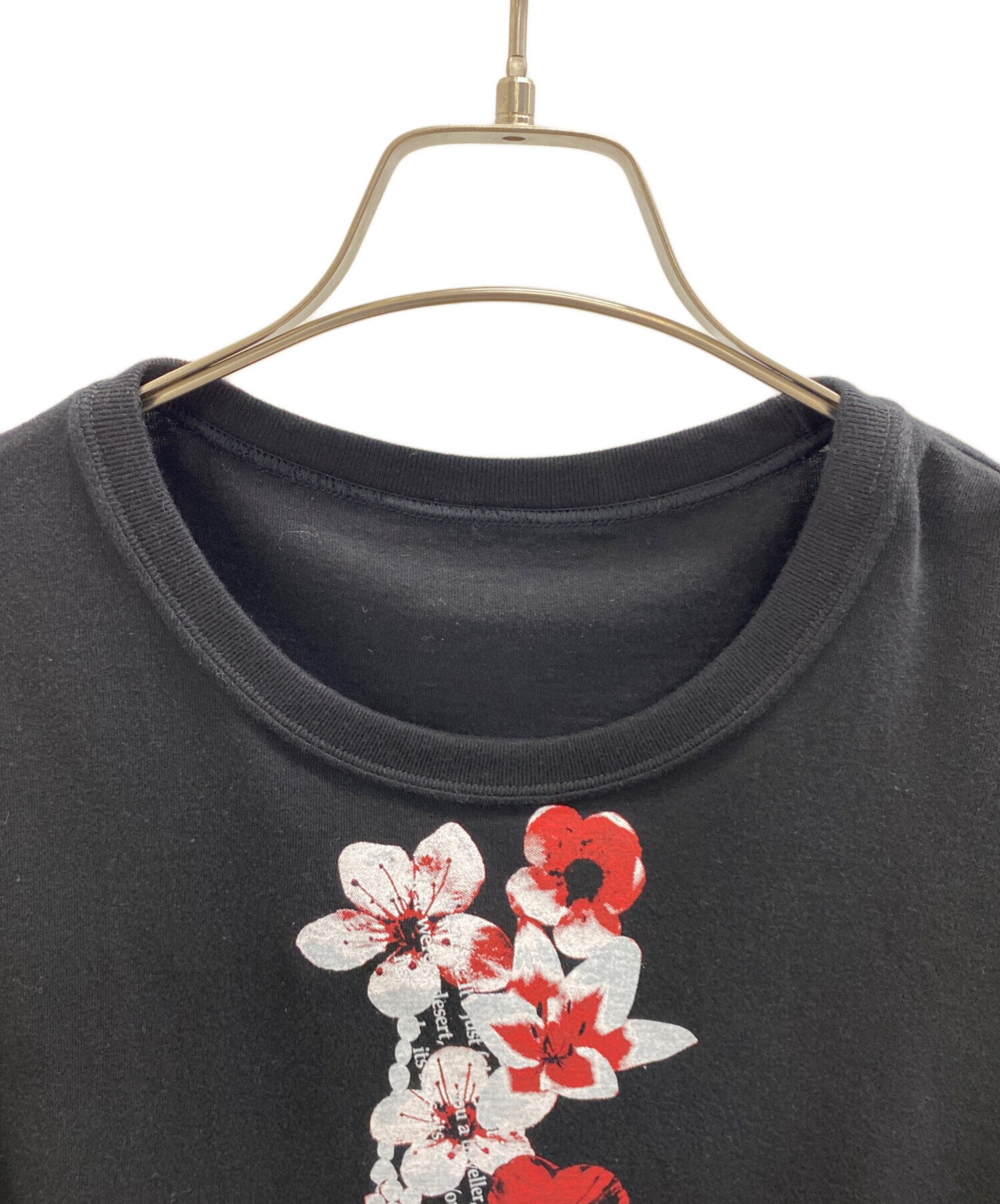 中古・古着通販】s'yte (サイト) プリントカットソー ブラック サイズ
