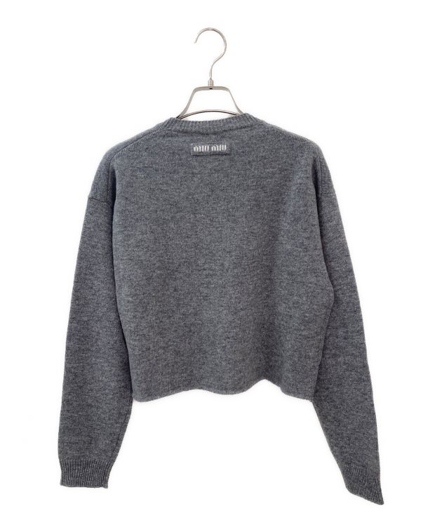 中古・古着通販】MIU MIU (ミュウミュウ) カットオフショートニット