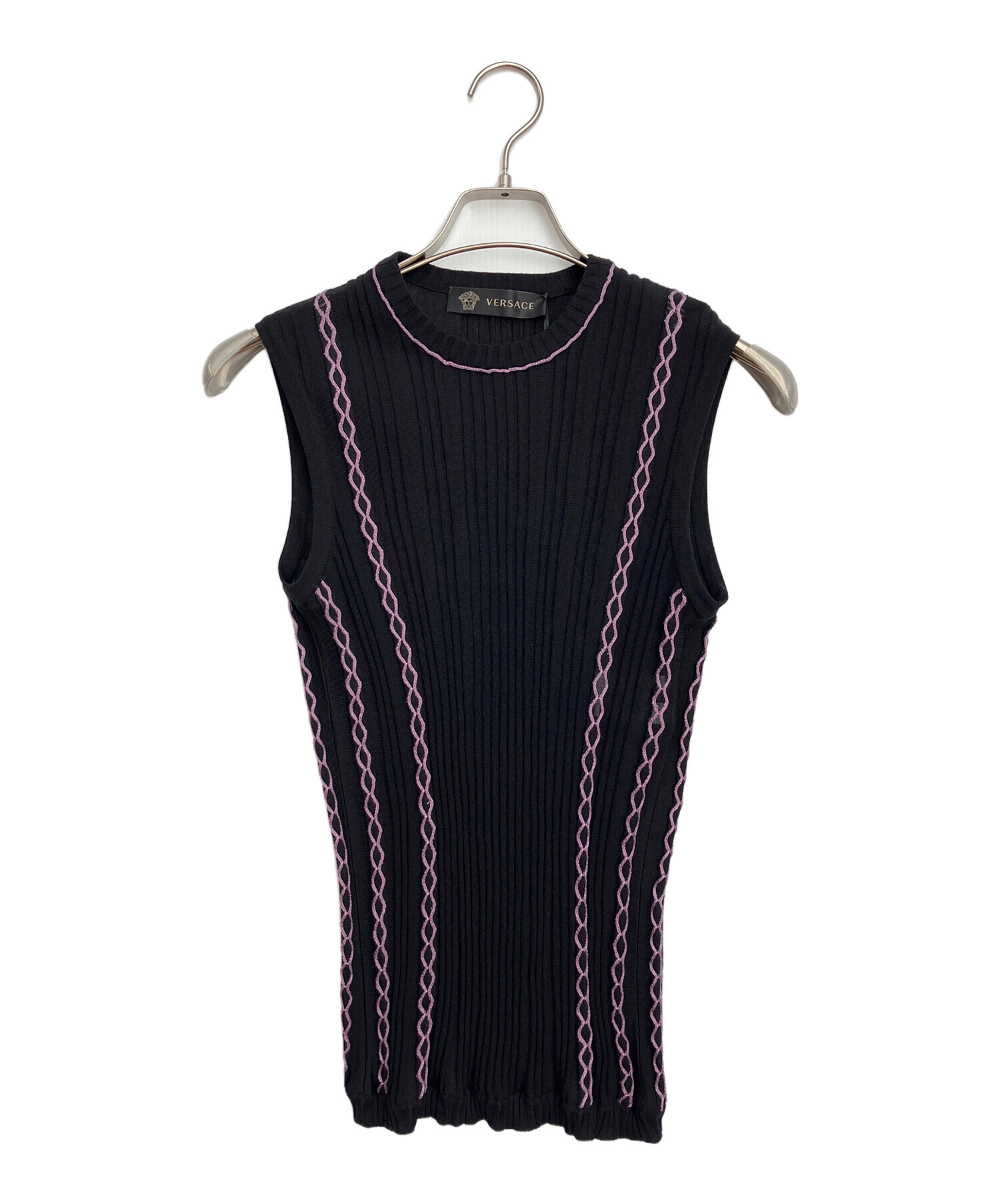 中古・古着通販】VERSACE (ヴェルサーチェ) ロープデザインニット 