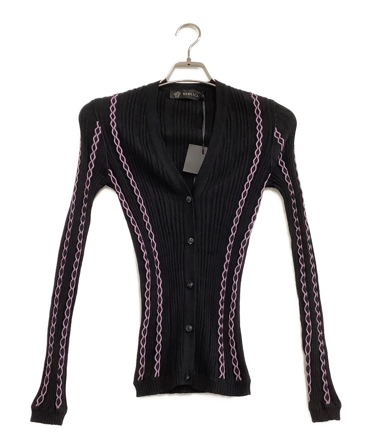 VERSACE - VERSACE ヴェルサーチ カーディガン メンズ M ブラック
