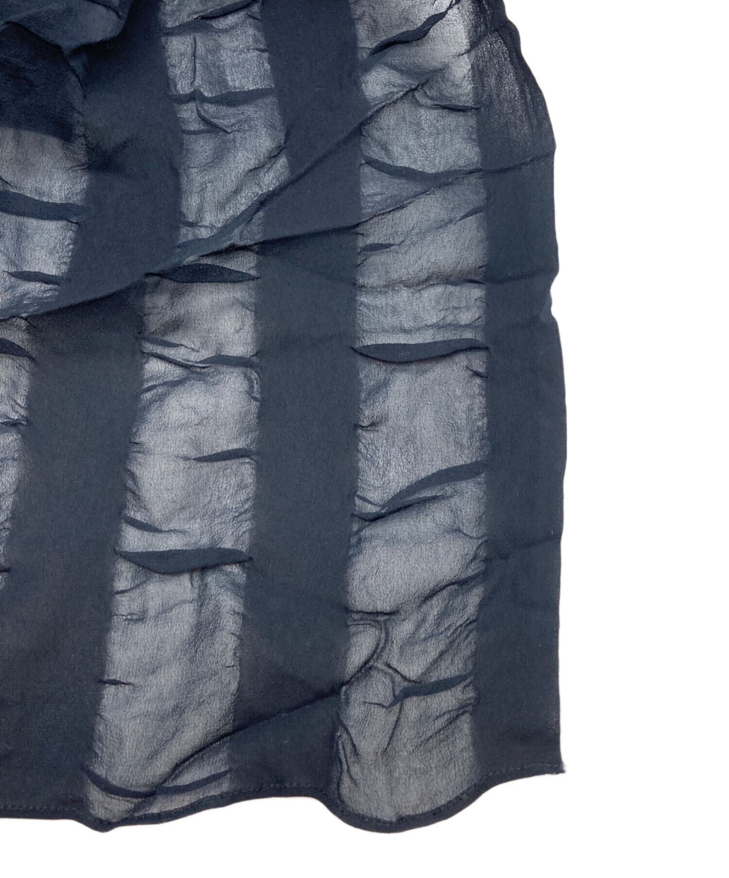 ISSEY MIYAKE ウール/シルク ストール USED イッセイ ミヤケ 中古・古着通販】ISSEY MIYAKE (イッセイミヤケ) 大判シルクストール