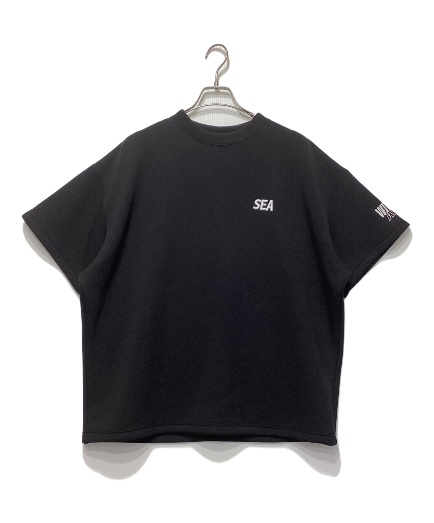 WINDANDSEA ウィンダンシー モックネックシャツ ブラック kindal_8032000912948