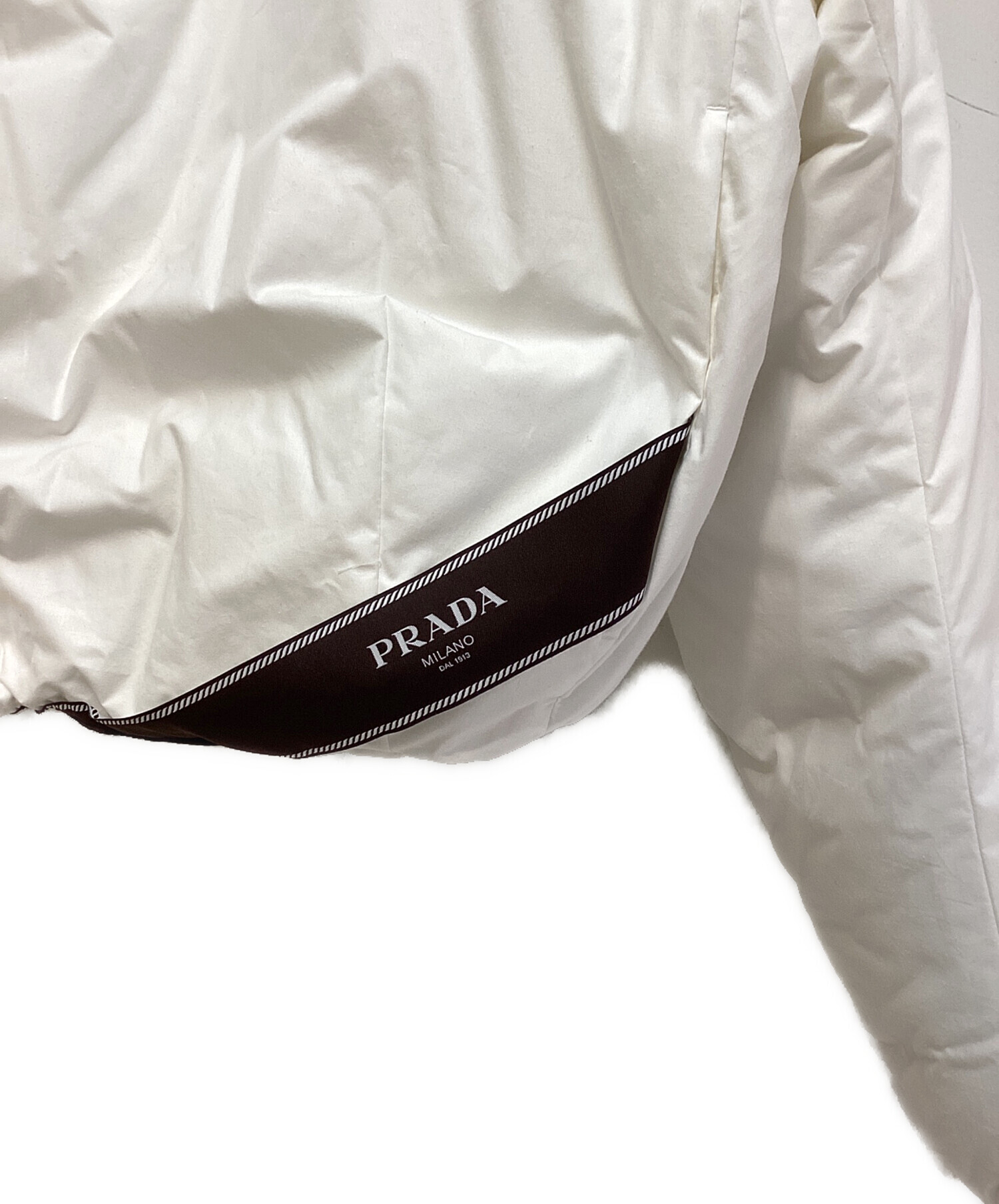 中古・古着通販】PRADA (プラダ) クロップドコットンダウンブルゾン