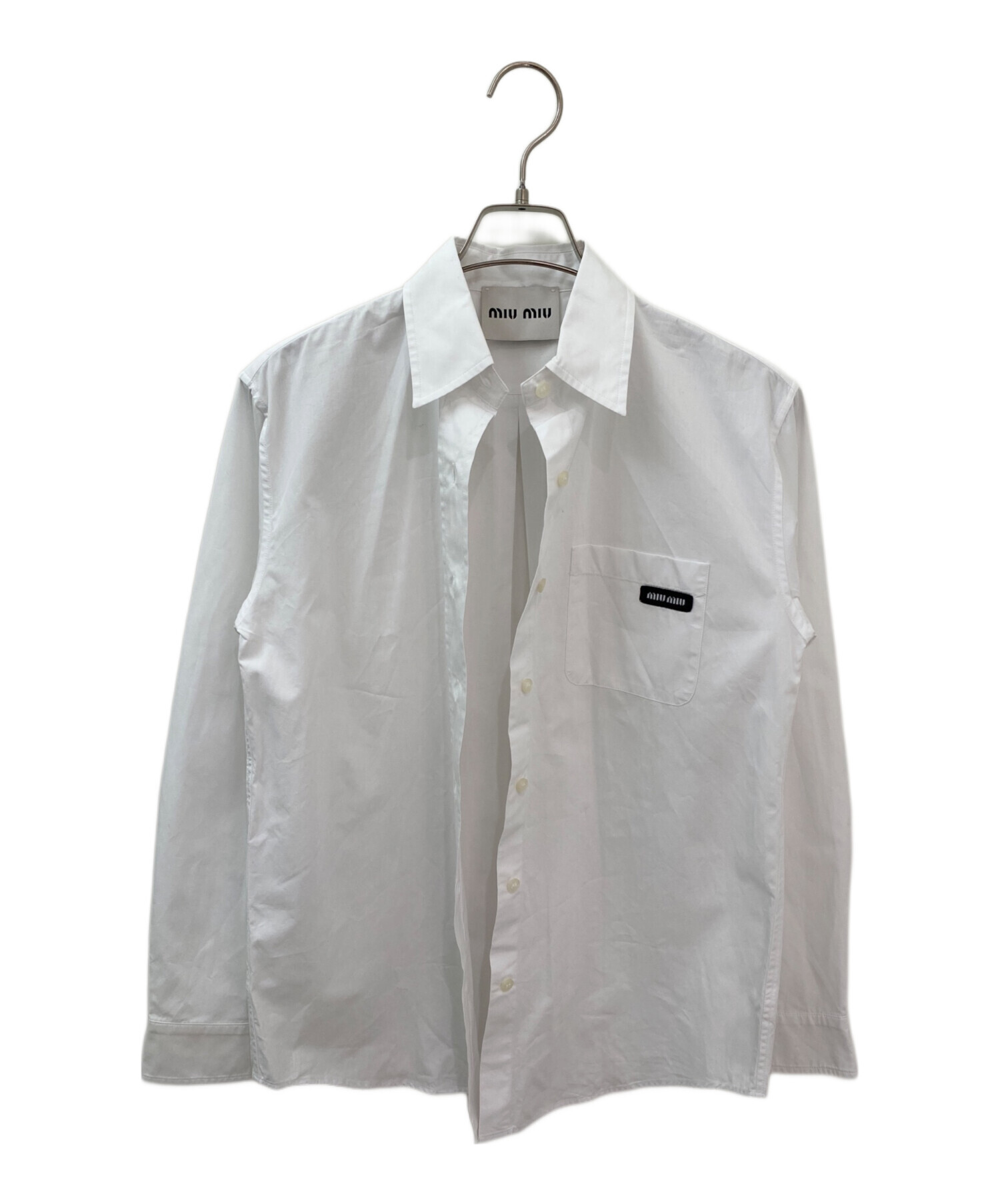 中古・古着通販】MIU MIU (ミュウミュウ) ロゴパッチシャツ