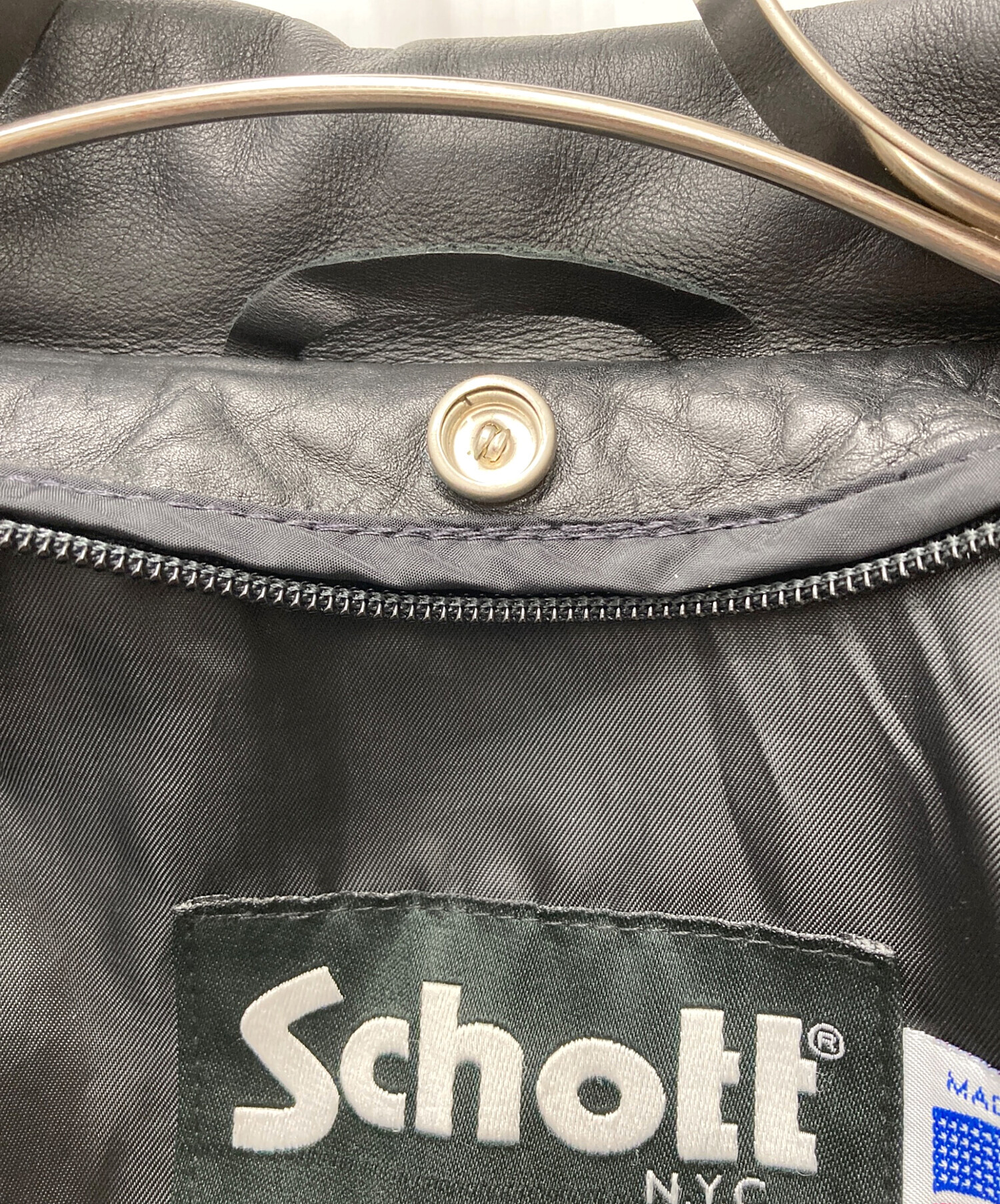 中古・古着通販】Schott (ショット) 184SM ブラック サイズ:42