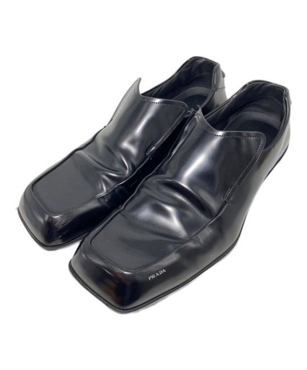 中古・古着通販】PRADA (プラダ) 24SS Square Toe Leather Loafer
