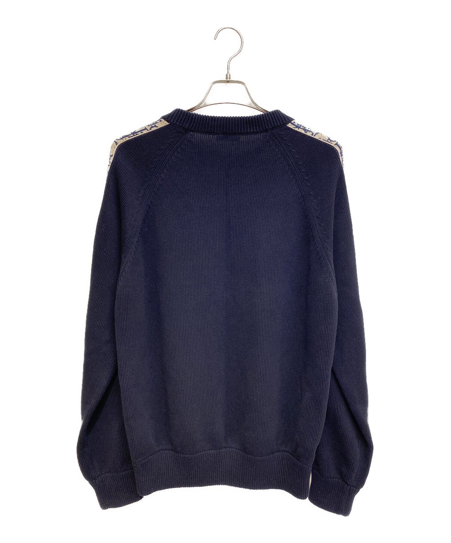 DIOR ディオール オブリーク 柄 ハイネック ウール ニット Mサイズ