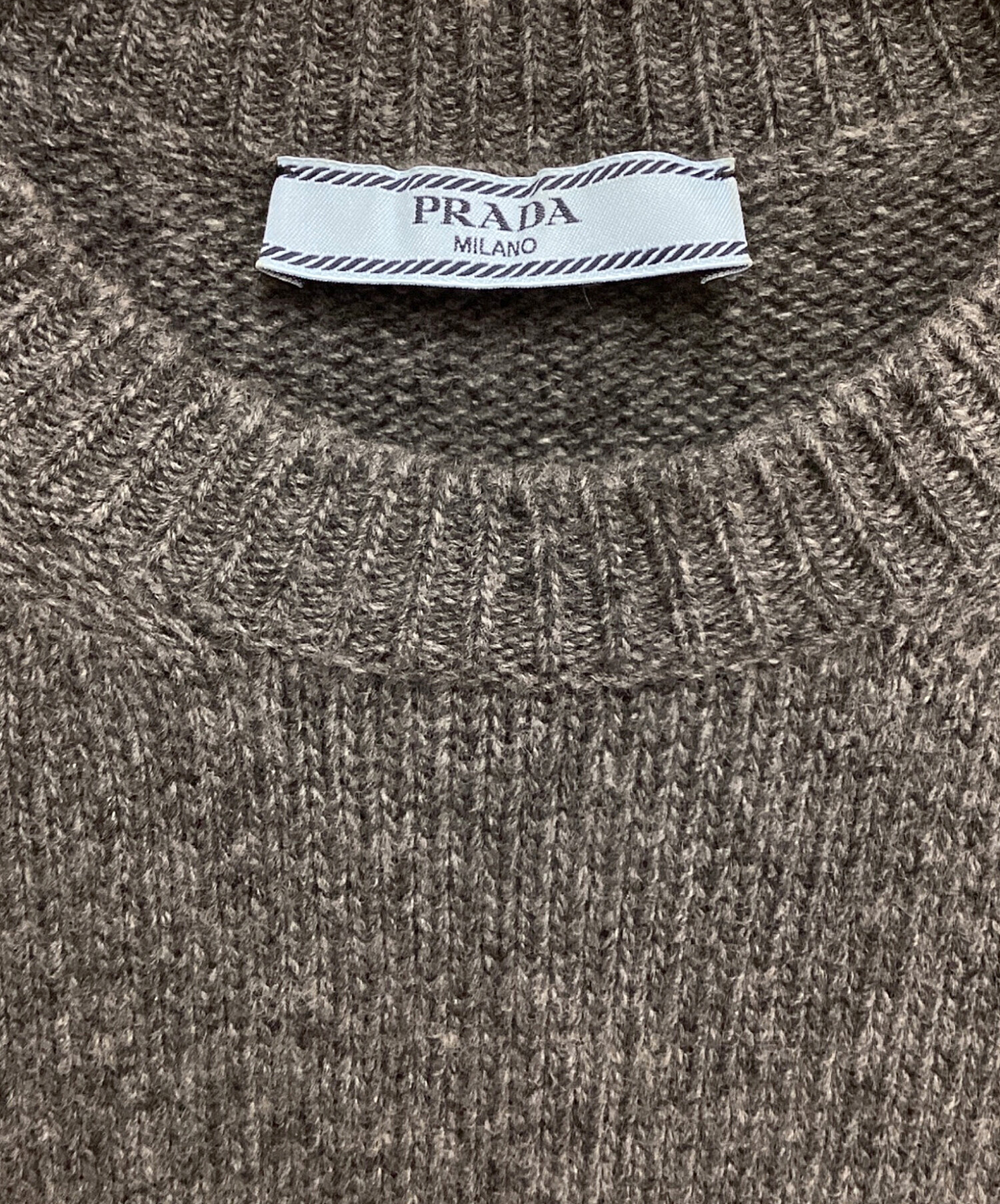 中古・古着通販】PRADA (プラダ) Wool × cashmere crew neck sweater 