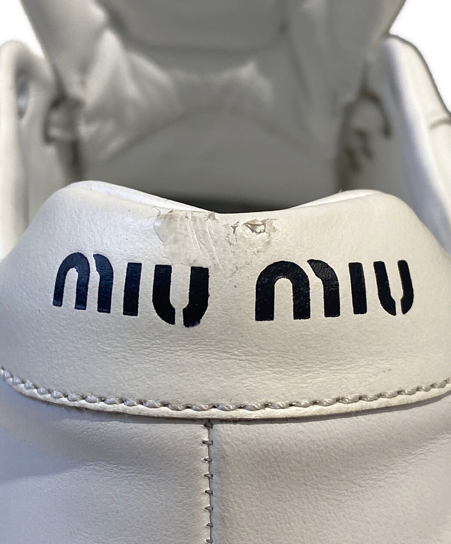 中古・古着通販】MIU MIU (ミュウミュウ) Logo sneakers(ロゴ