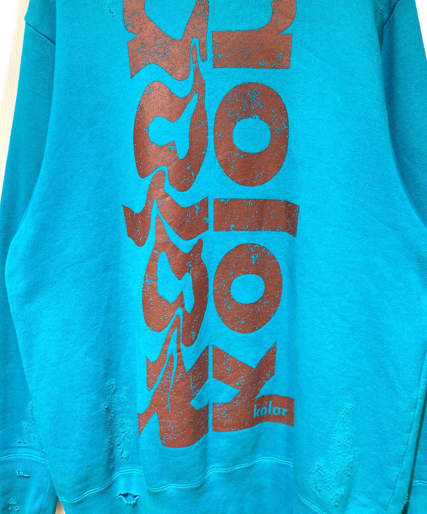 kolor 22AW ダメージスウェット