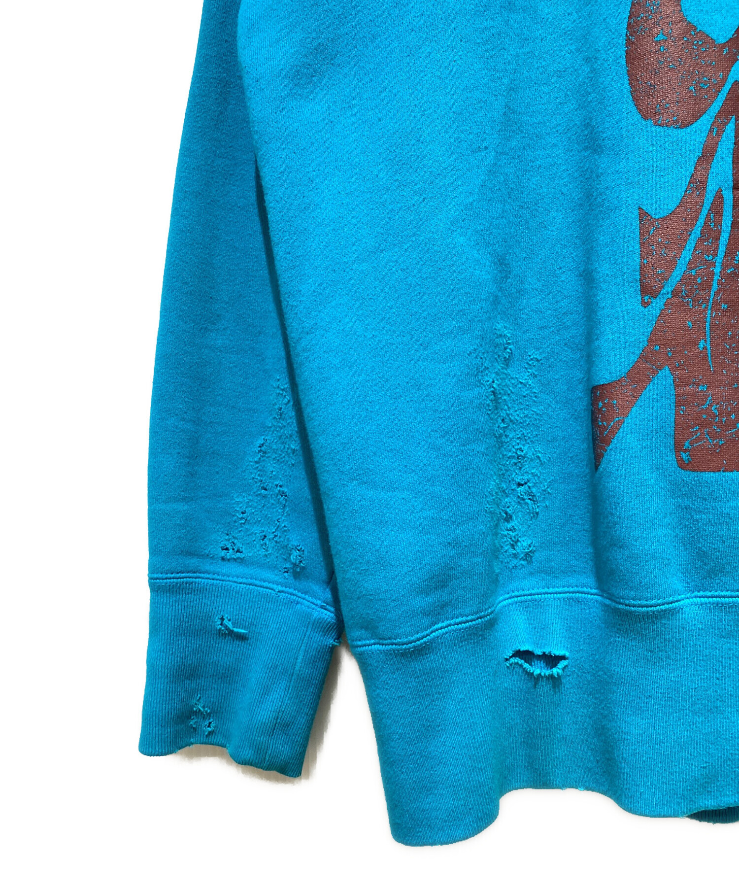中古・古着通販】KOLOR (カラー) 22AW Damaged sweatshirt（ダメージ 