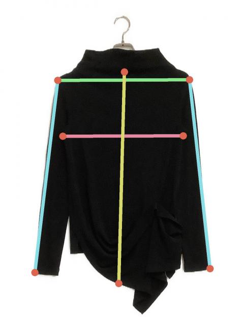 美品 24SS Y's ワイズ ヨウジヤマモト HARD TWIST PONTE SIDE FLARE OFF NECK T カットソー YO-T39-069 2 ブラック レディース 古着 中古 USED 5602000384637014_07_2385w.jpeg