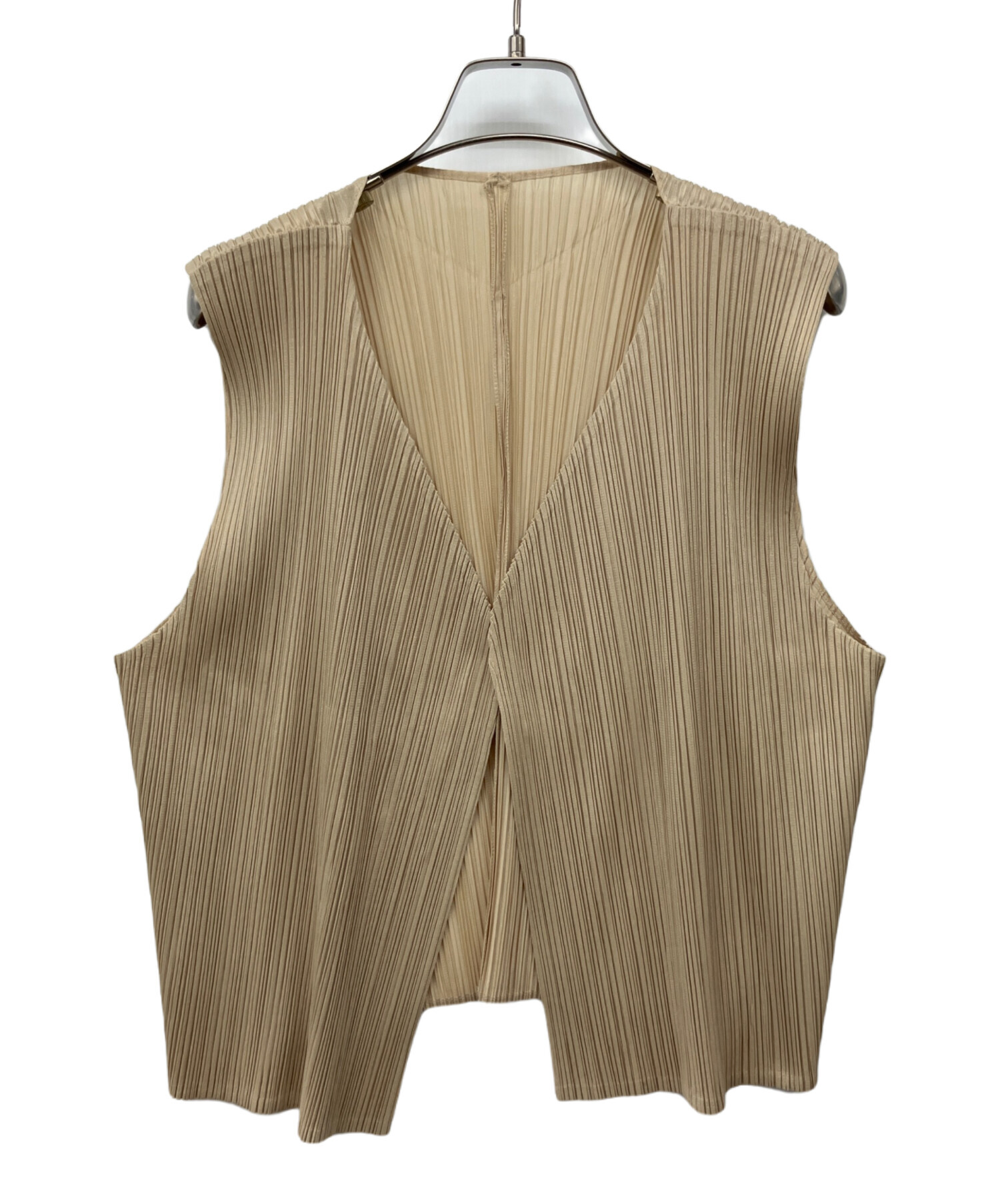 【美品】PLEATS PLEASE プリーツベスト サイズ4 中古・古着通販】PLEATS PLEASE (プリーツプリーズ) ベスト カーキ